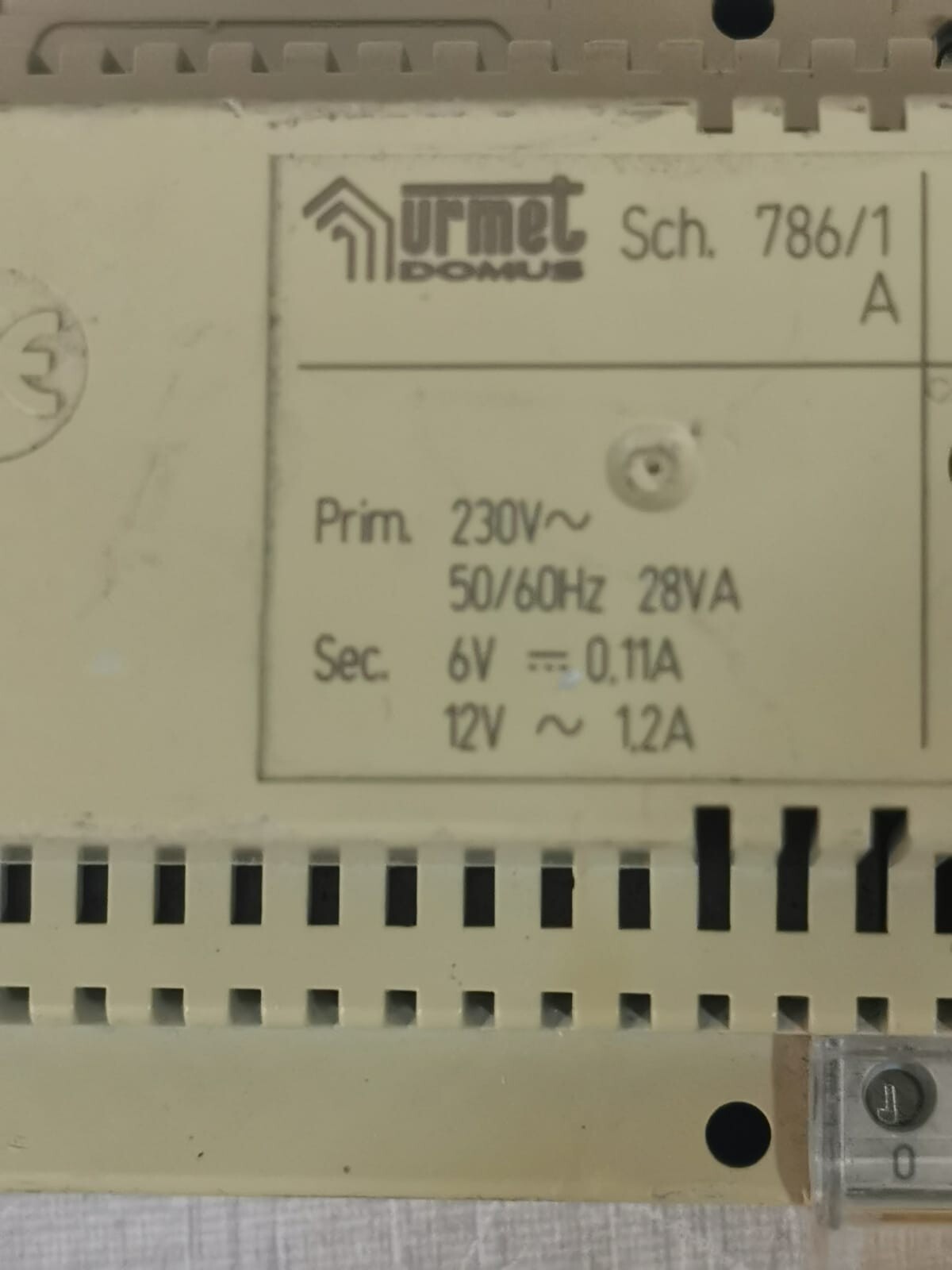 Urmet 786/1 Urmet Domus 786/1 Power Supply 2