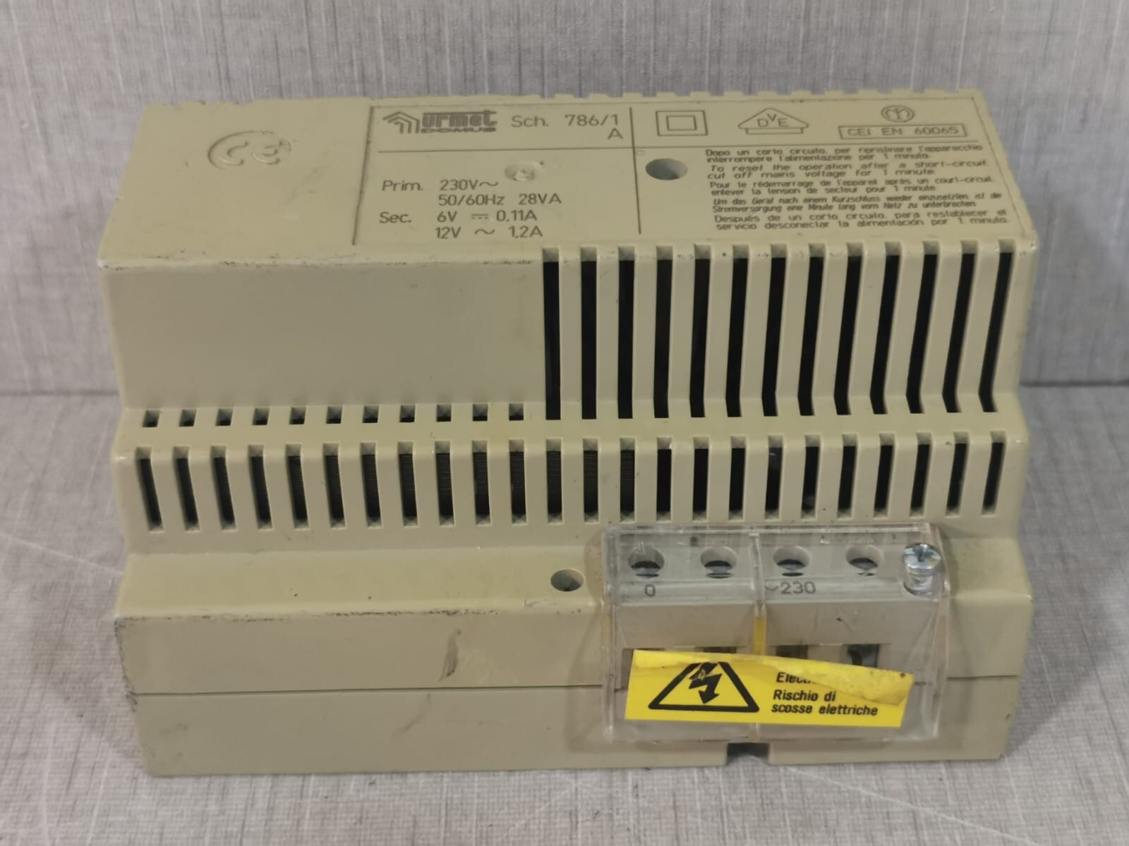 Urmet 786/1 Urmet Domus 786/1 Power Supply 4