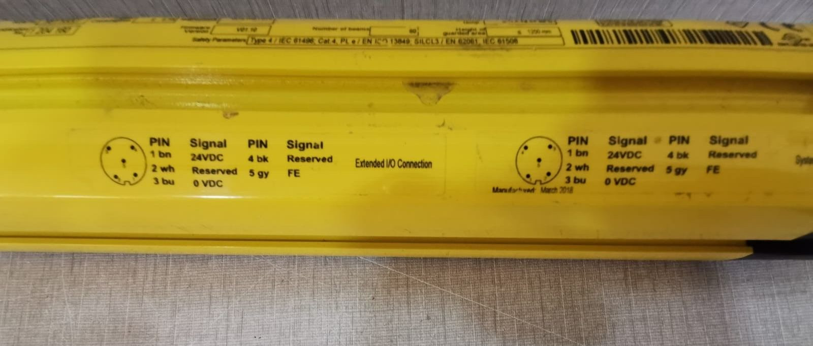 SICK XC40S-1203A0A00BA0 SICK C4000 SELECT SENDER LIGHT CURTAIN XC40S-1203A0A00BA0 F/W VER.V01.10 2