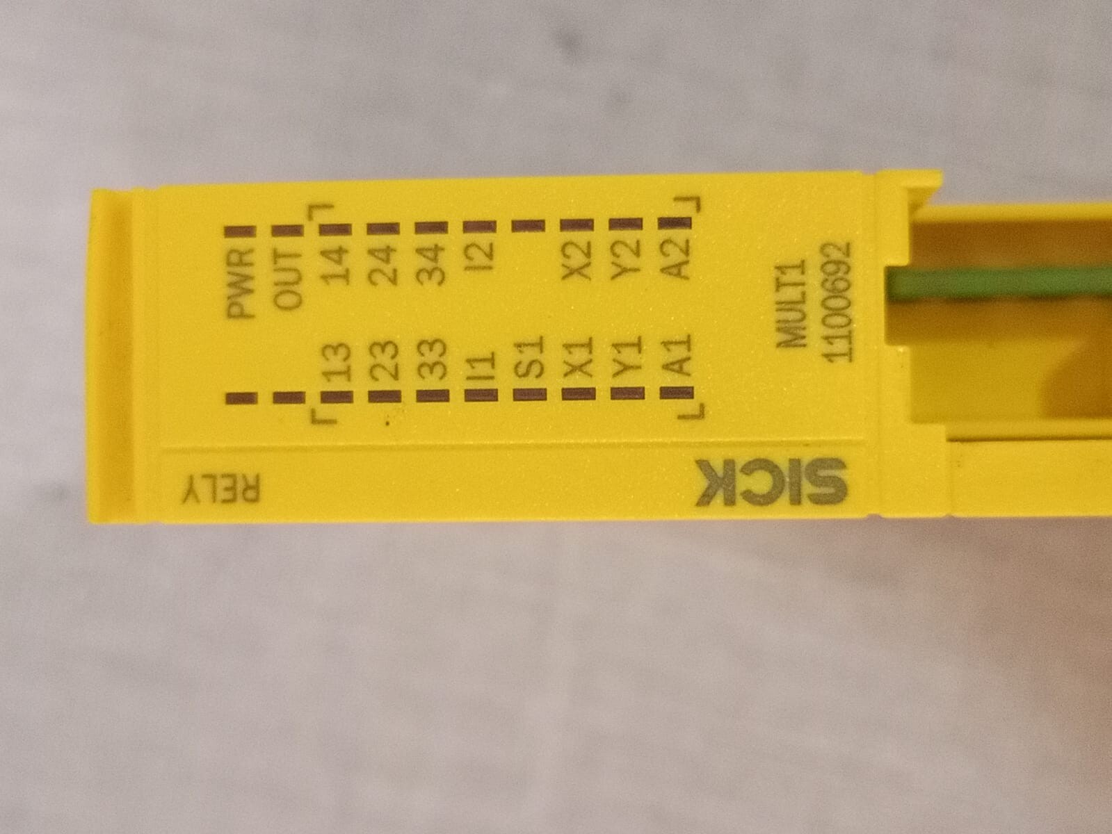 sick RLY3-MULT100 SICK Safety Relay RLY3-MULT100 1100692- MISSING TERMINAL CONNECTOR 7