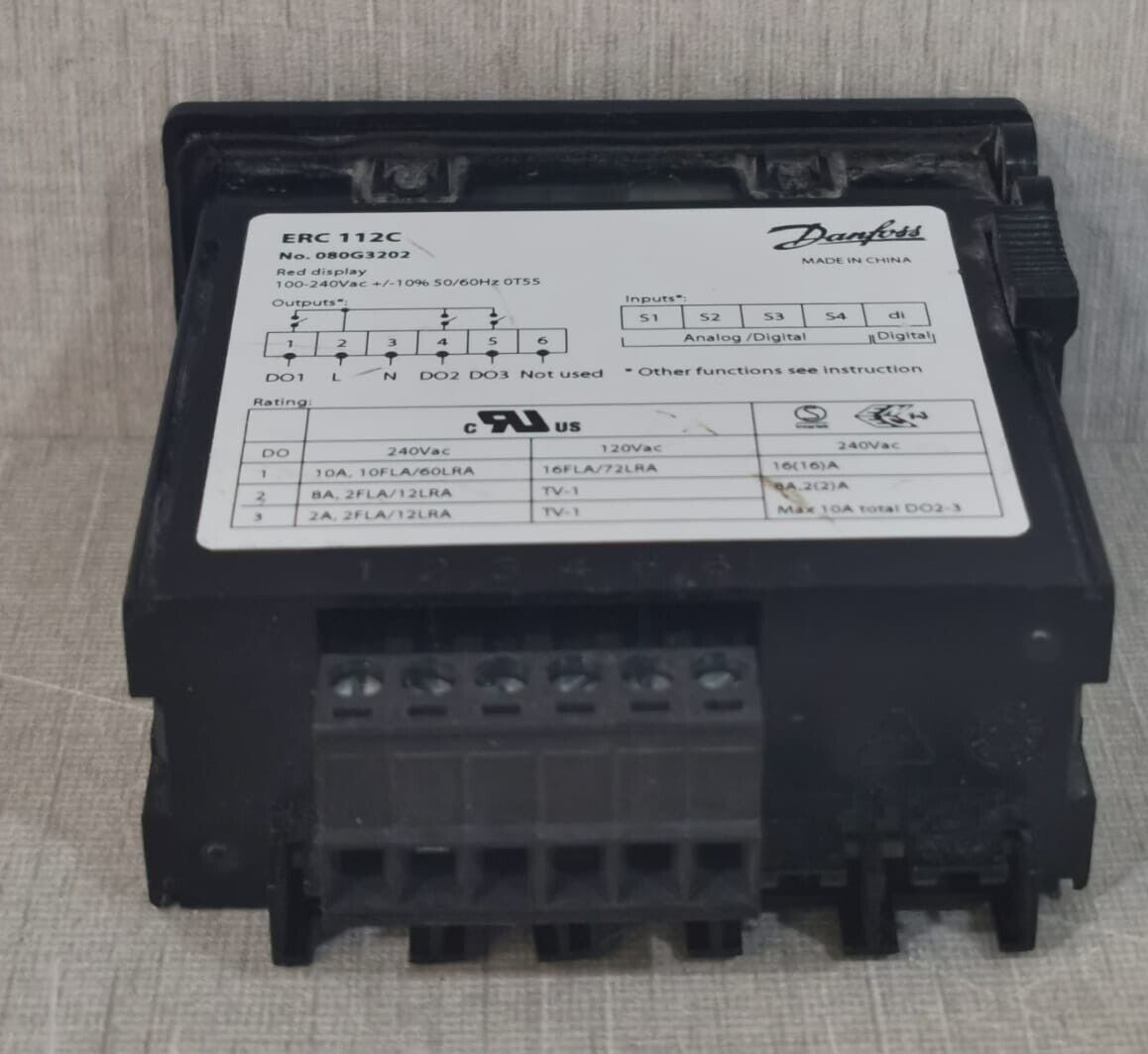 Danfoss 080G3202 Danfoss ERC 112C 080G3202 Red Display 3