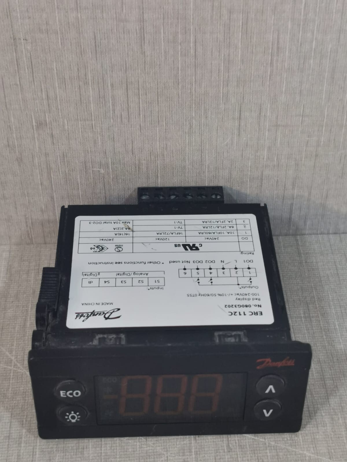 Danfoss 080G3202 Danfoss ERC 112C 080G3202 Red Display 7
