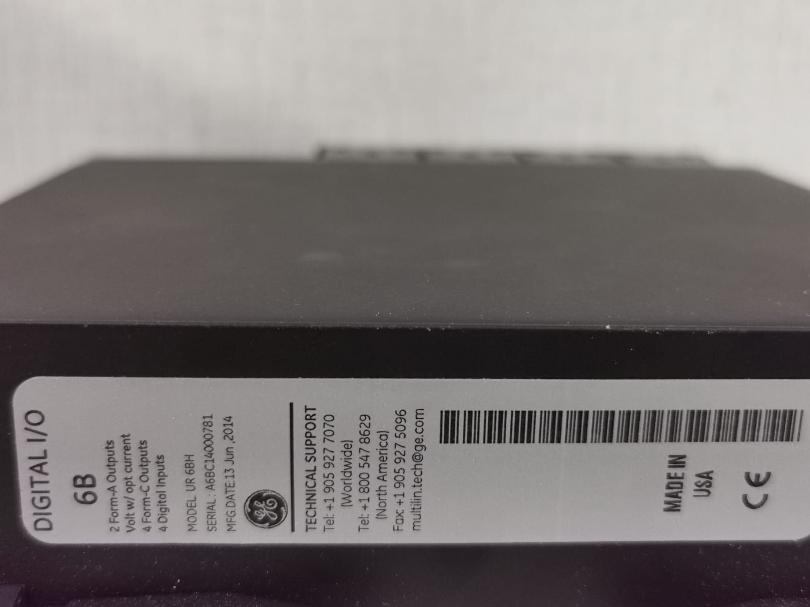 GE UR6BH GE Multilin UR6BH Digital I/O Card 4