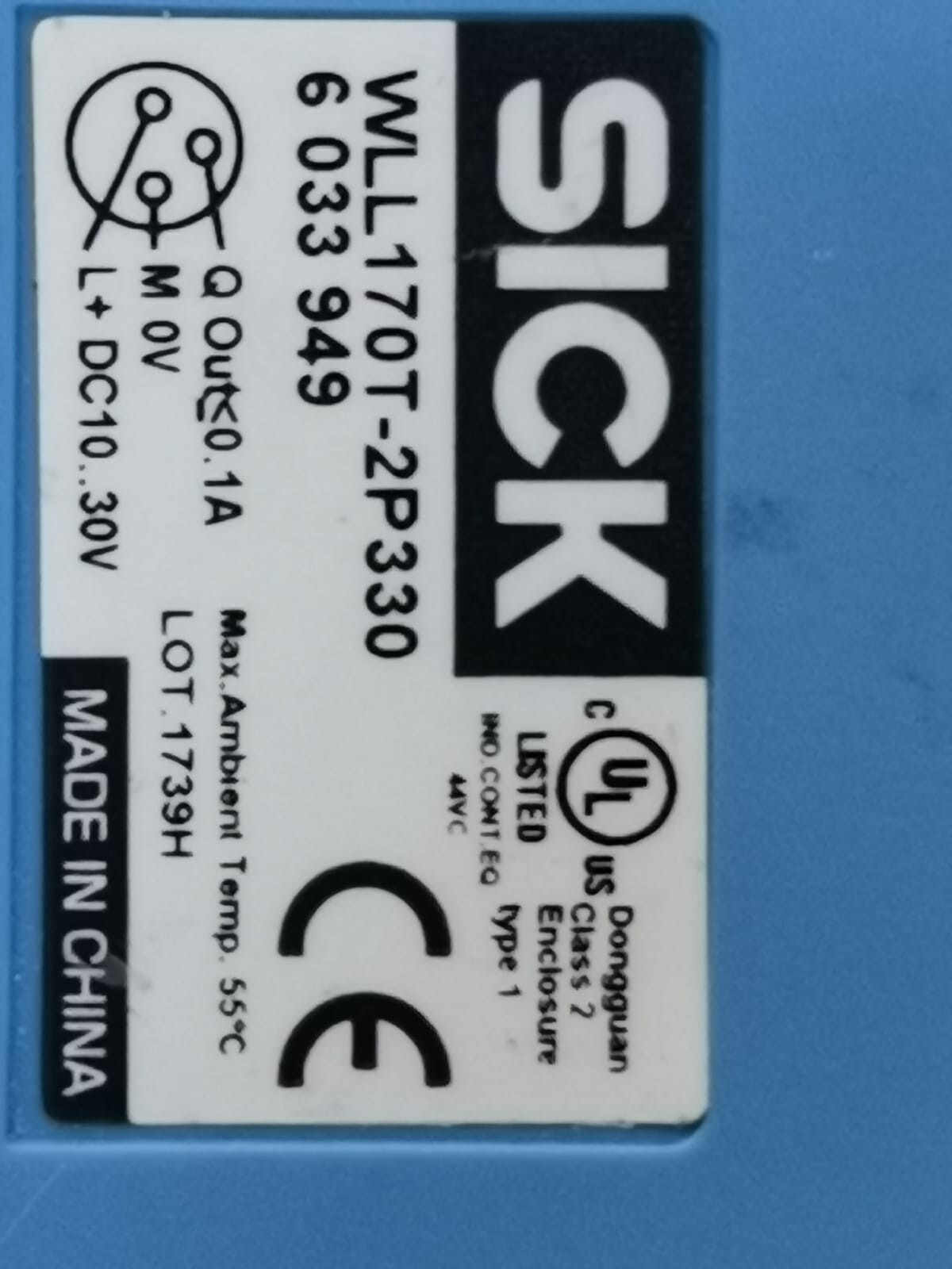 SICK WLL170T-2P330 PCS Sick WLL170T-2P330 Light Guide Fiber-optical Sensor Dc 10-30v 3