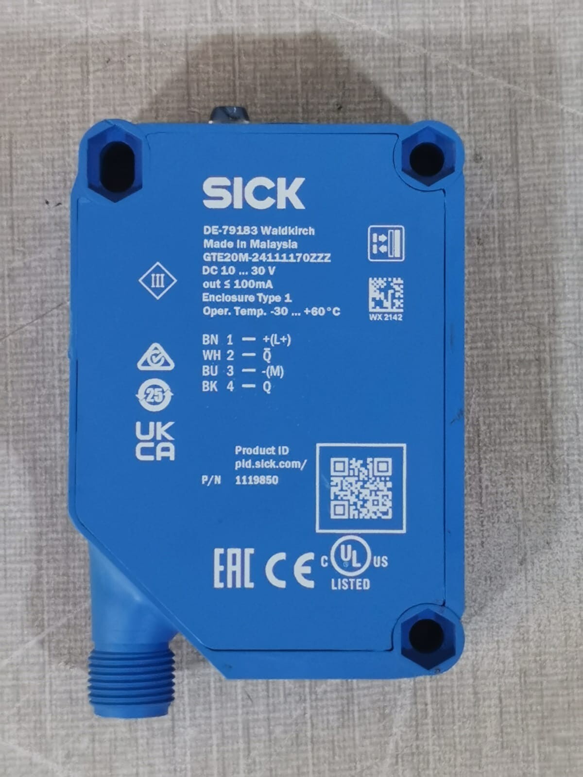 SICK DE-79183 SICK DE-79183 GTE20M-24111170ZZZ DC 10...30 V 7