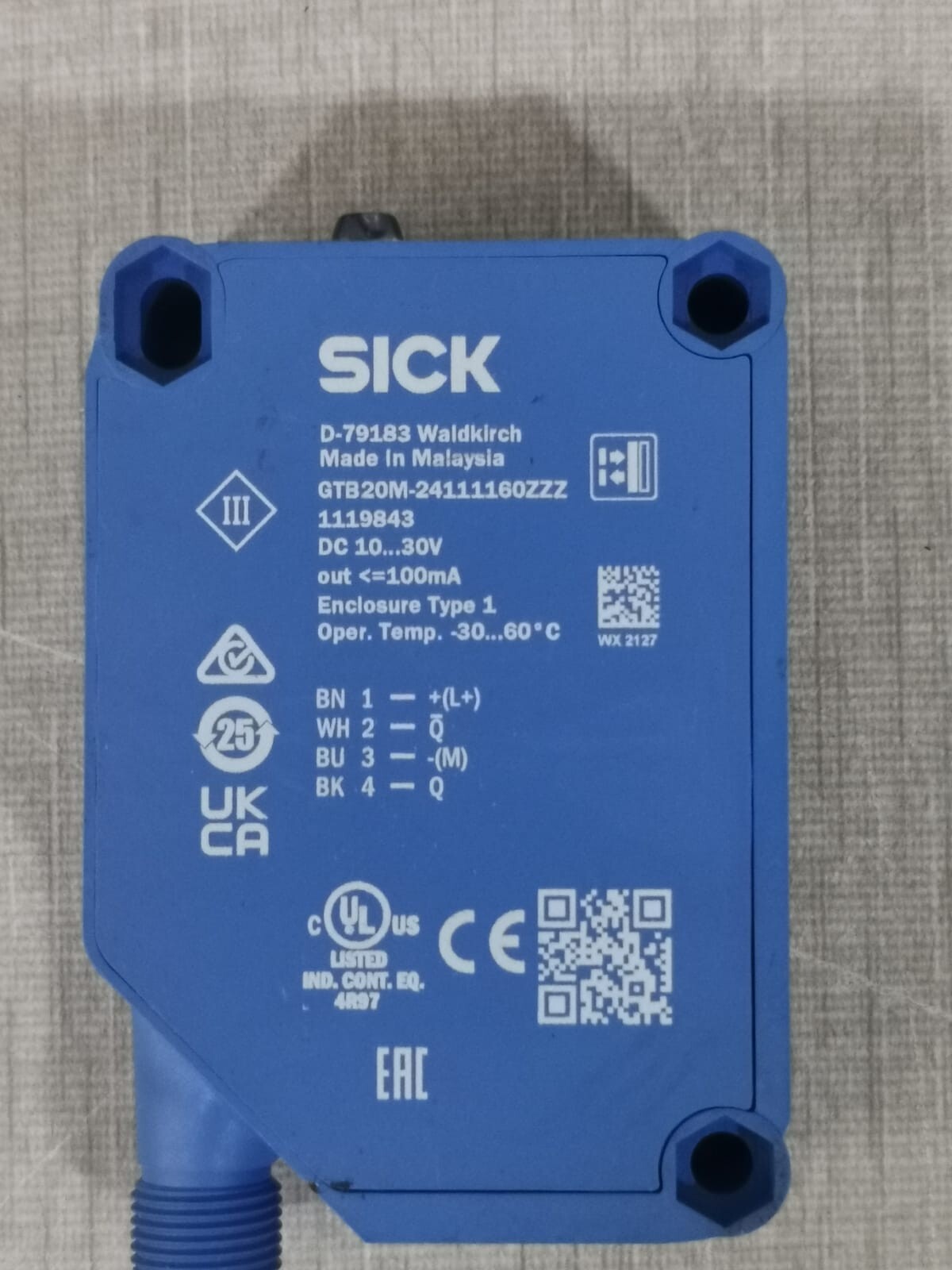 SICK GTB20M-24111160ZZZ SICK GTB20M-24111160ZZZ Photoelectric Sensor / D-79183 Waldkirch 3