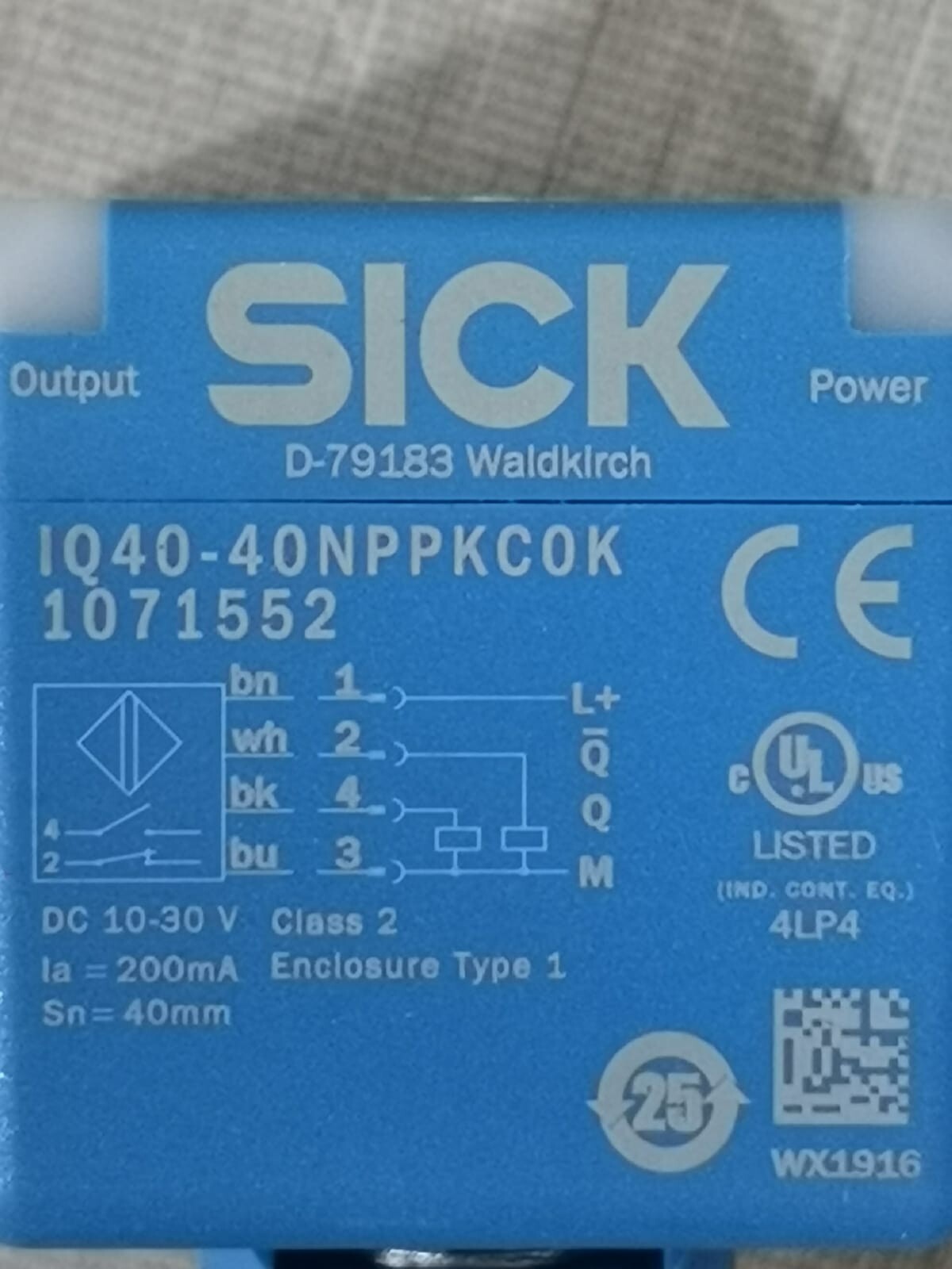 SICK IQ40-40NPPKC0K SICK IQ40-40NPPKC0K Output Power 2