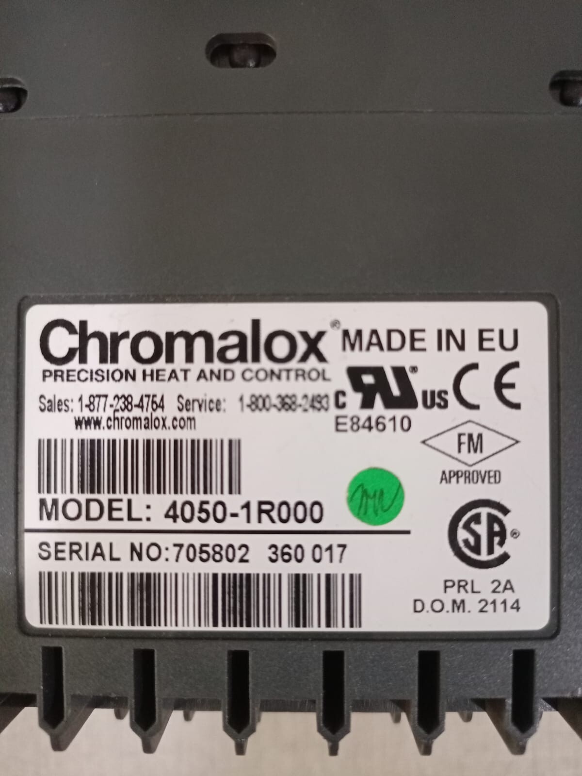Chromalox 4050-1R000 CHROMALOX 4050 / 4050-1R000 PRECISION HEAT AND CONTROL 120-240V AC 3