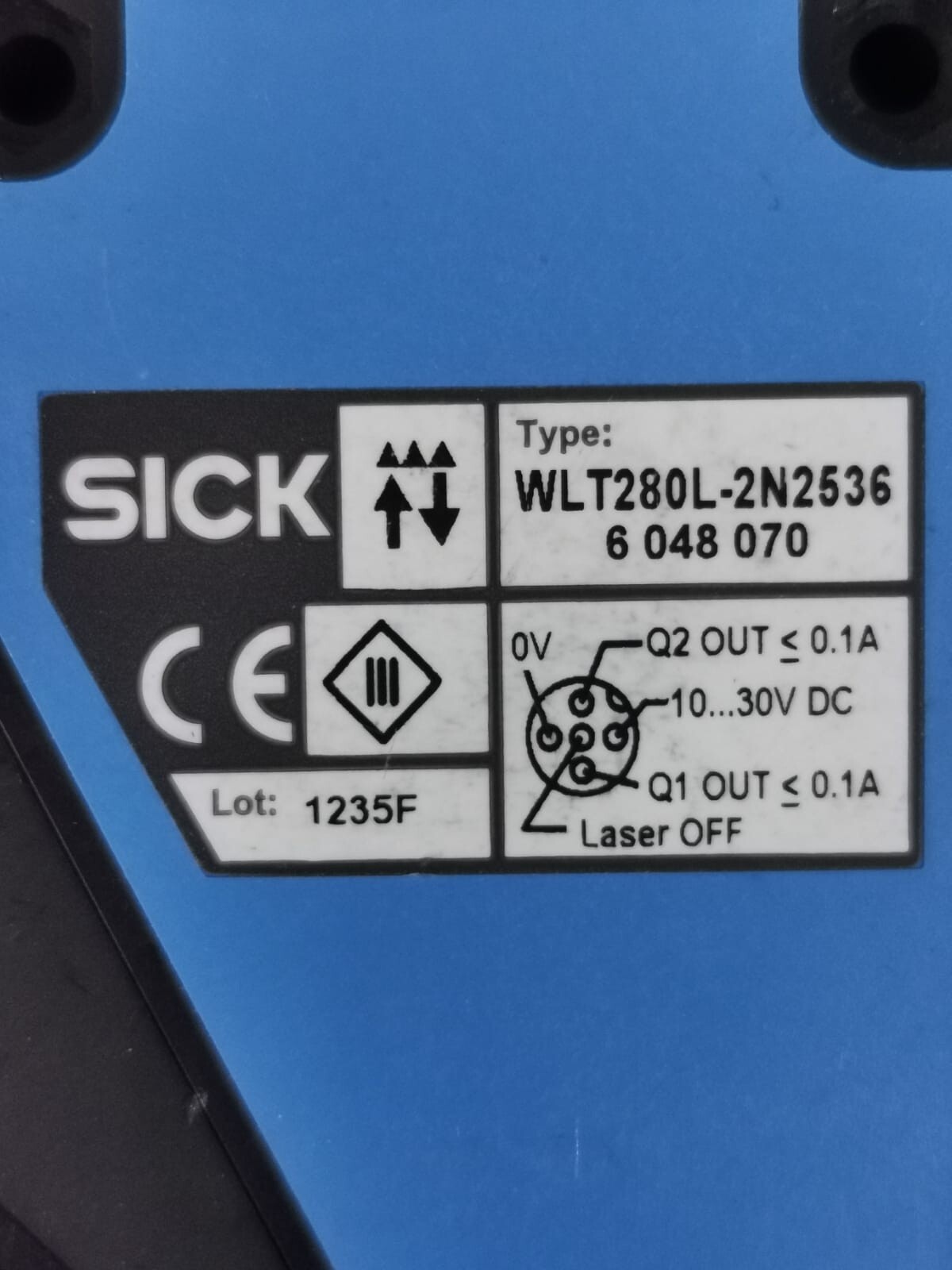 SICK WLT280L-2N2536 SICK WLT280L-2N2536 Photoelectric Sensors 6048070 3