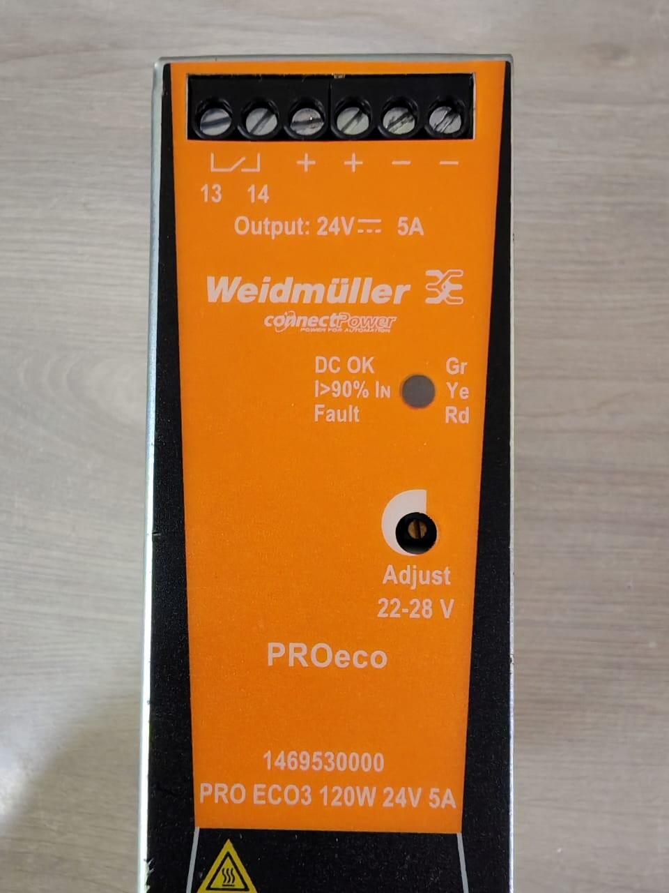 Weidmuller 1469530000 Weidmuller PRO eco / Pro Eco3 120W 24V 5A Din Rail Power Supply 1469530000 2