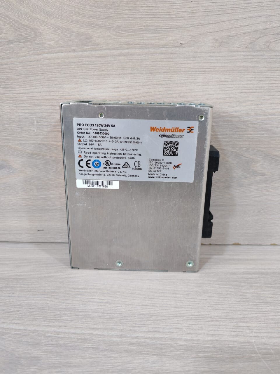 Weidmuller 1469530000 Weidmuller PRO eco / Pro Eco3 120W 24V 5A Din Rail Power Supply 1469530000 5