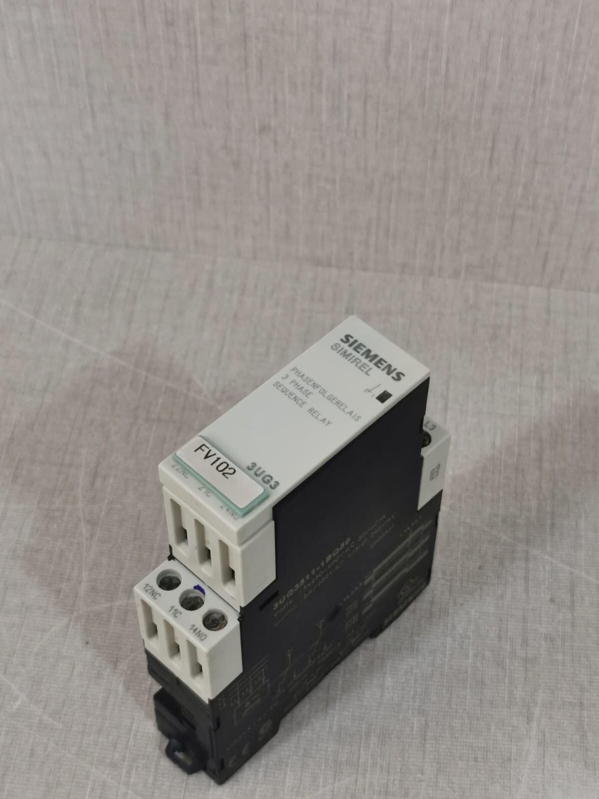 Siemens 3UG3511-1BQ50 Siemens 3UG3511-1BQ50 3-Phase Sequence Relay 6
