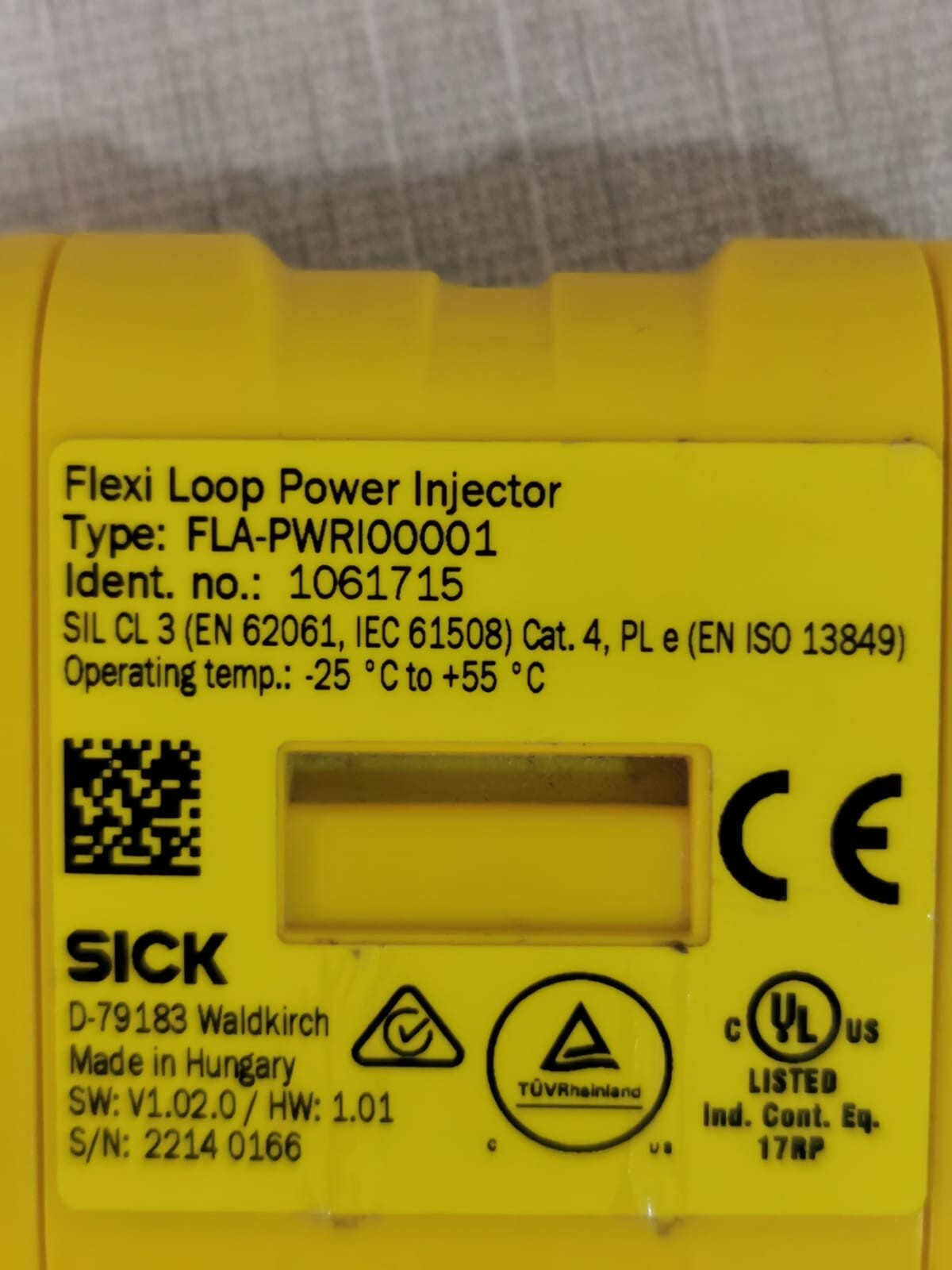 SICK PWRI00001 SICK Flexi Loop Power Injector FLA-PWRI00001 Ident.No. 1061715 5
