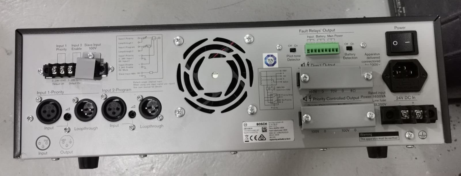 Bosch LBB1938/20 BOSCH LBB1938/20 / F01U025755 Plena Amplifier 480W 4