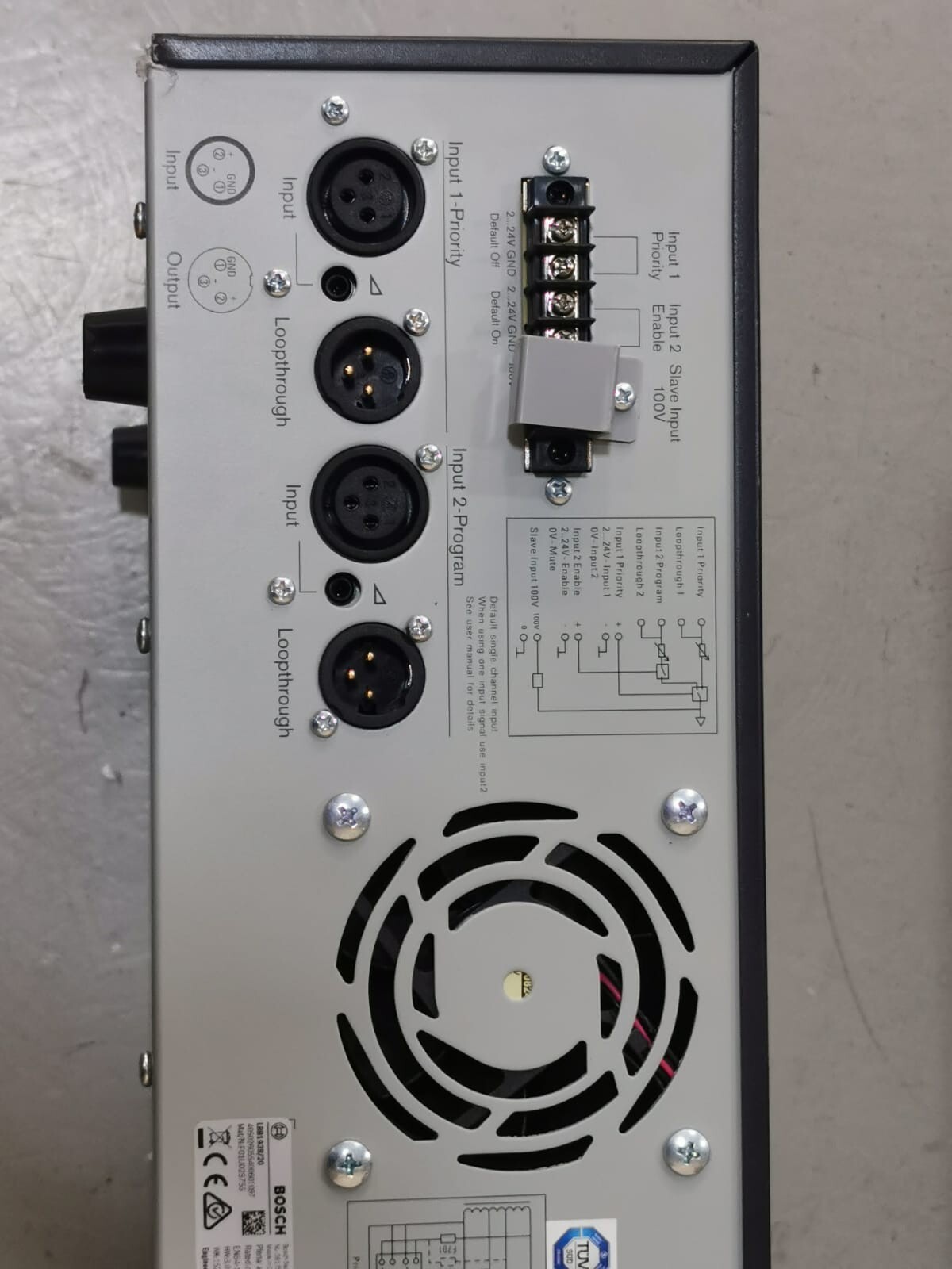 Bosch LBB1938/20 BOSCH LBB1938/20 / F01U025755 Plena Amplifier 480W 7