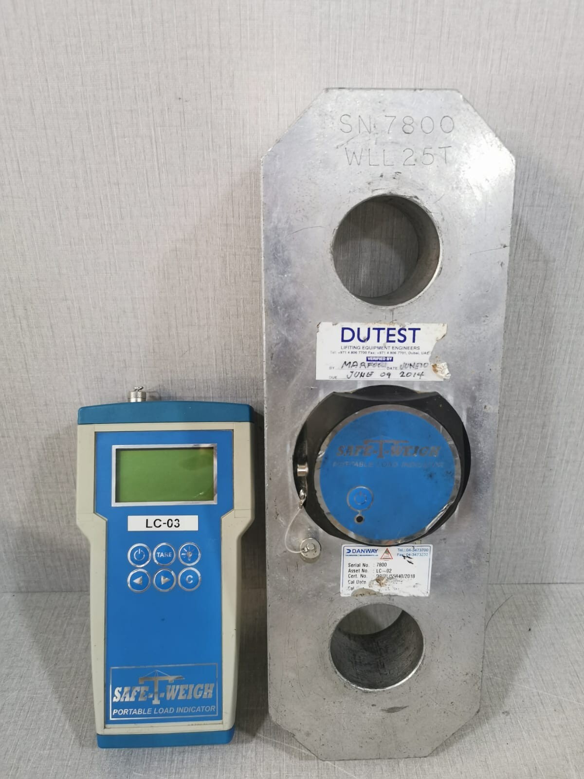 Safe-T-Weigh LC-03 Safe-T-Weigh Portable Load Indicator LC-03 3
