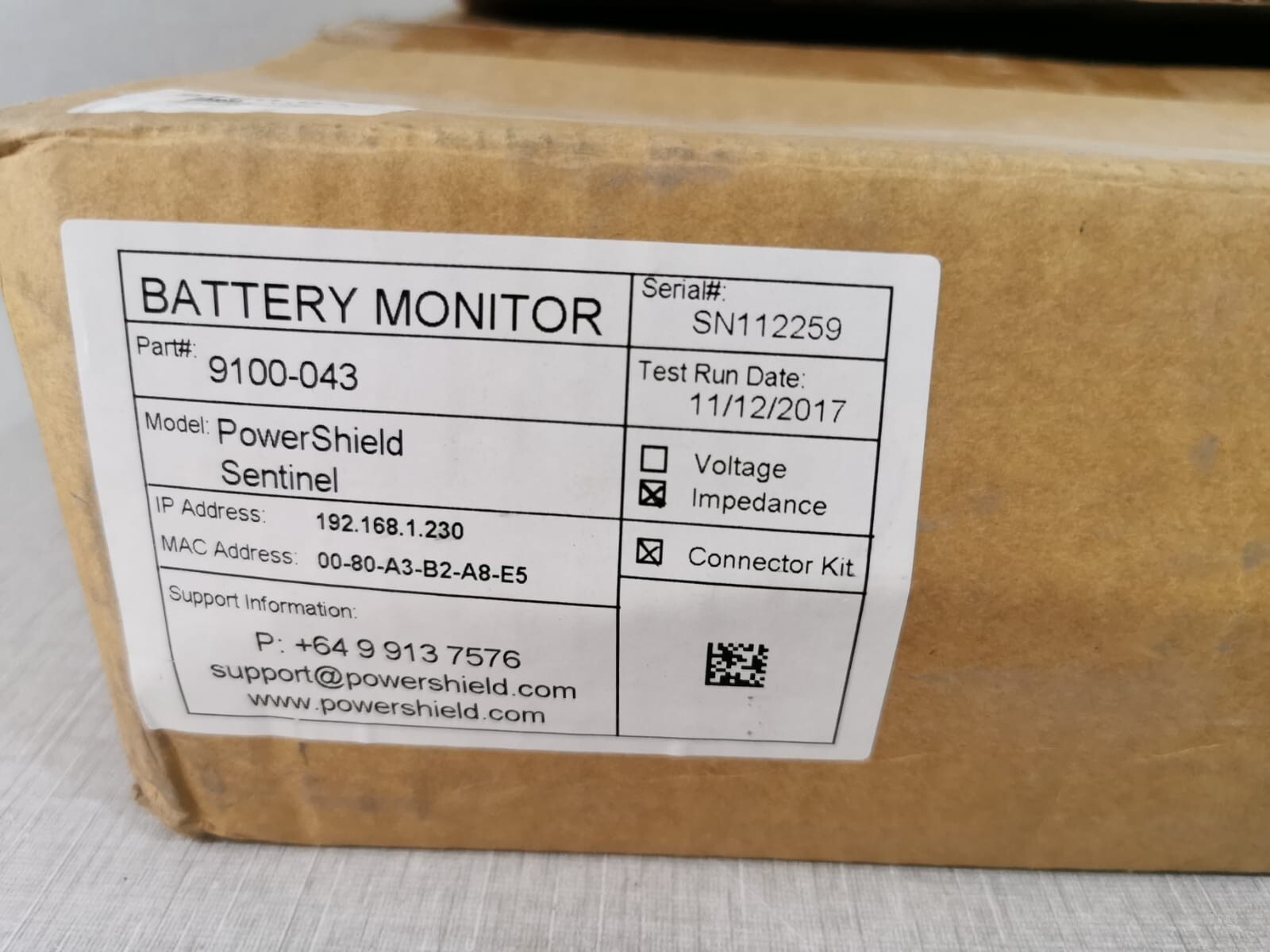 PowerShield B1001-AC POWERSHIELD SENTINEL B1001-AC 9100-043 110V-240VAC 2