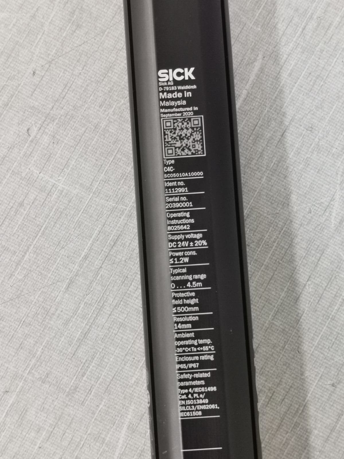 Sick C4C-SC05010A10000 Sick C4C-SC05010A10000 Safety Light Curtains 1112991 DC 24V 4