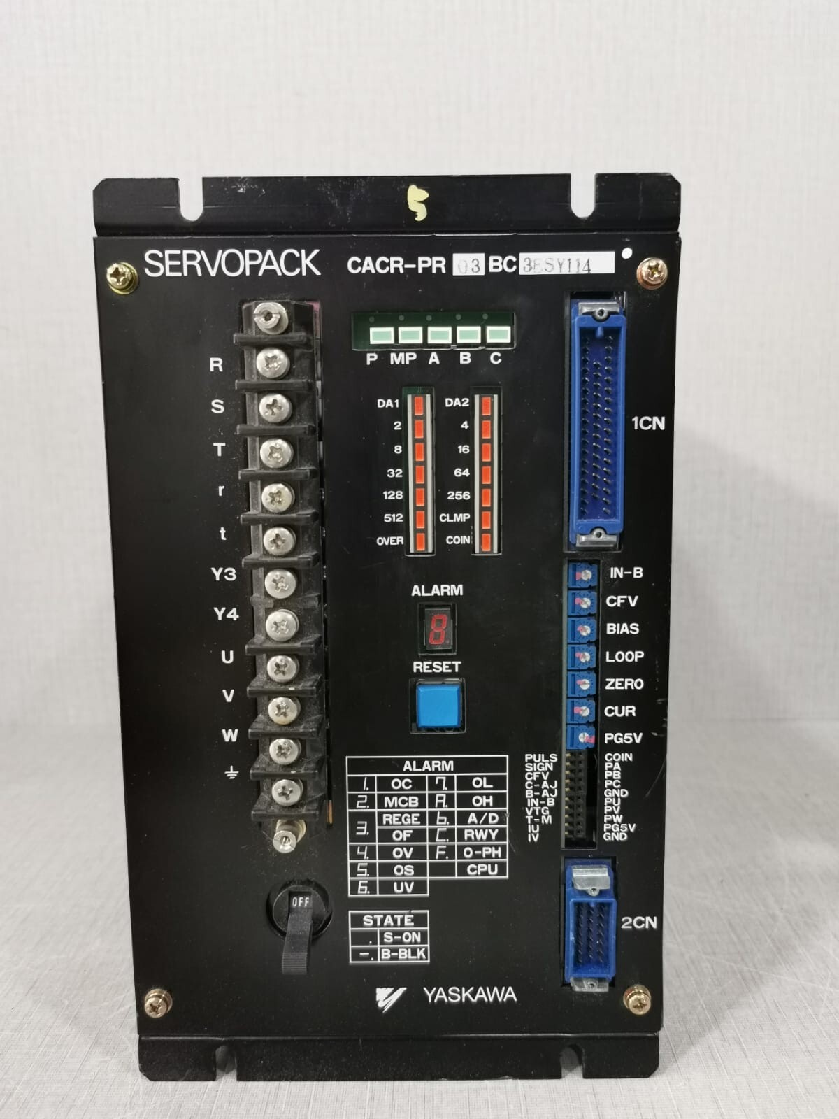 YASKAWA ELECTRIC ServoPack CACR-PR 03 BC 3BSY114