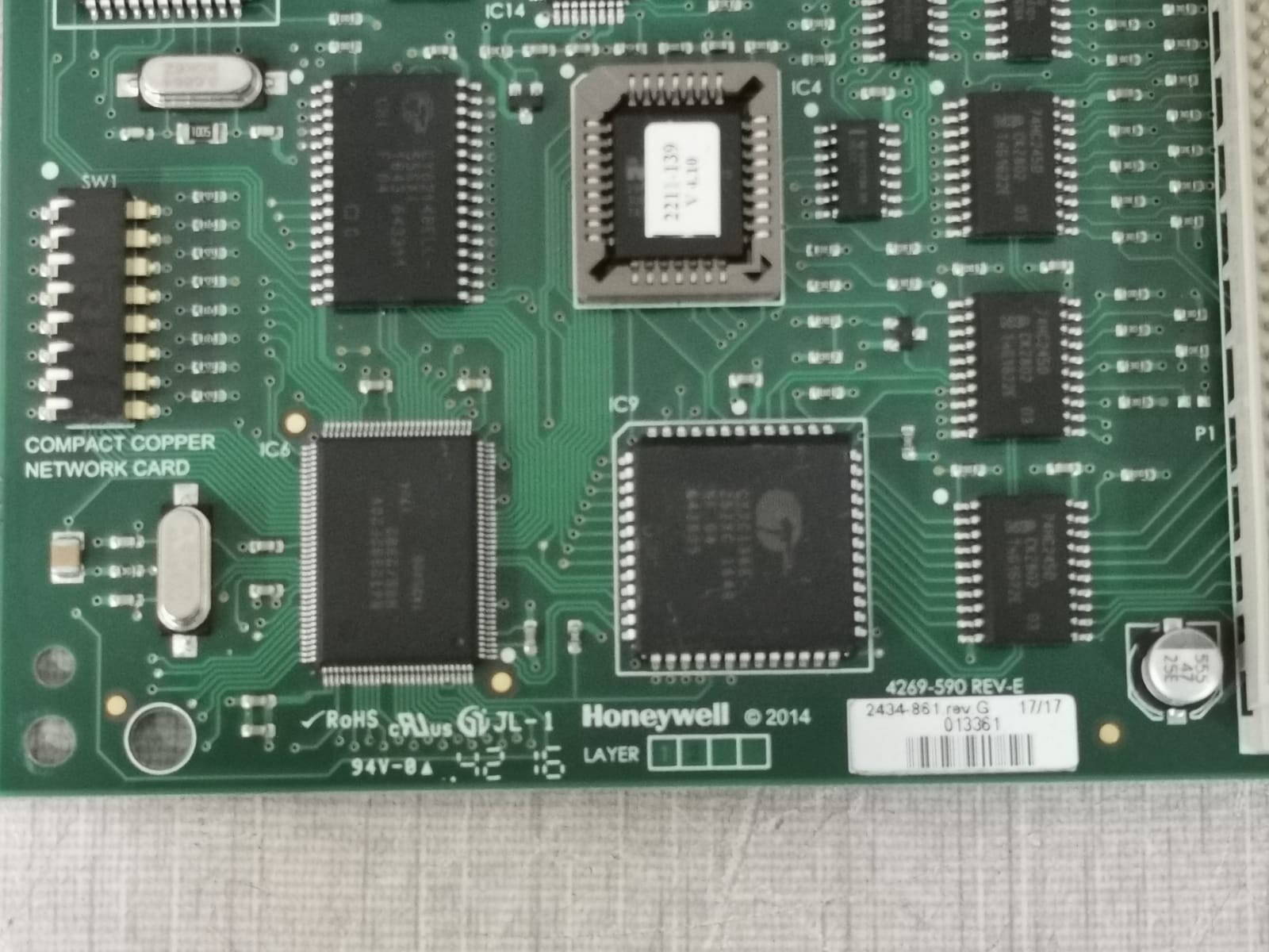 Honeywell 4269-590 Honeywell 4269-590 Rev E Compact Copper Network Card 2