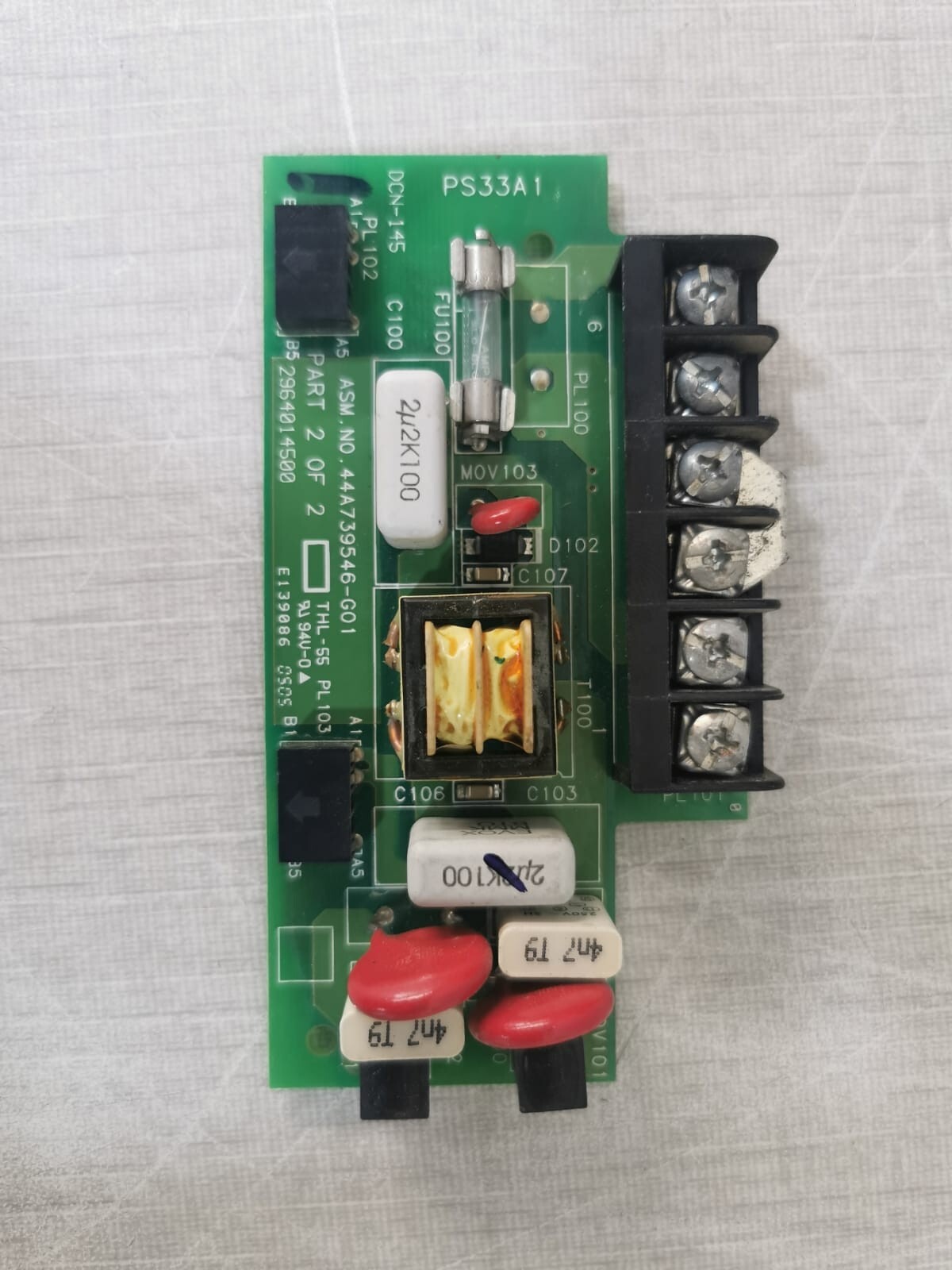 ASM/GE PS33A1 Circuit Board 44A739546-G01