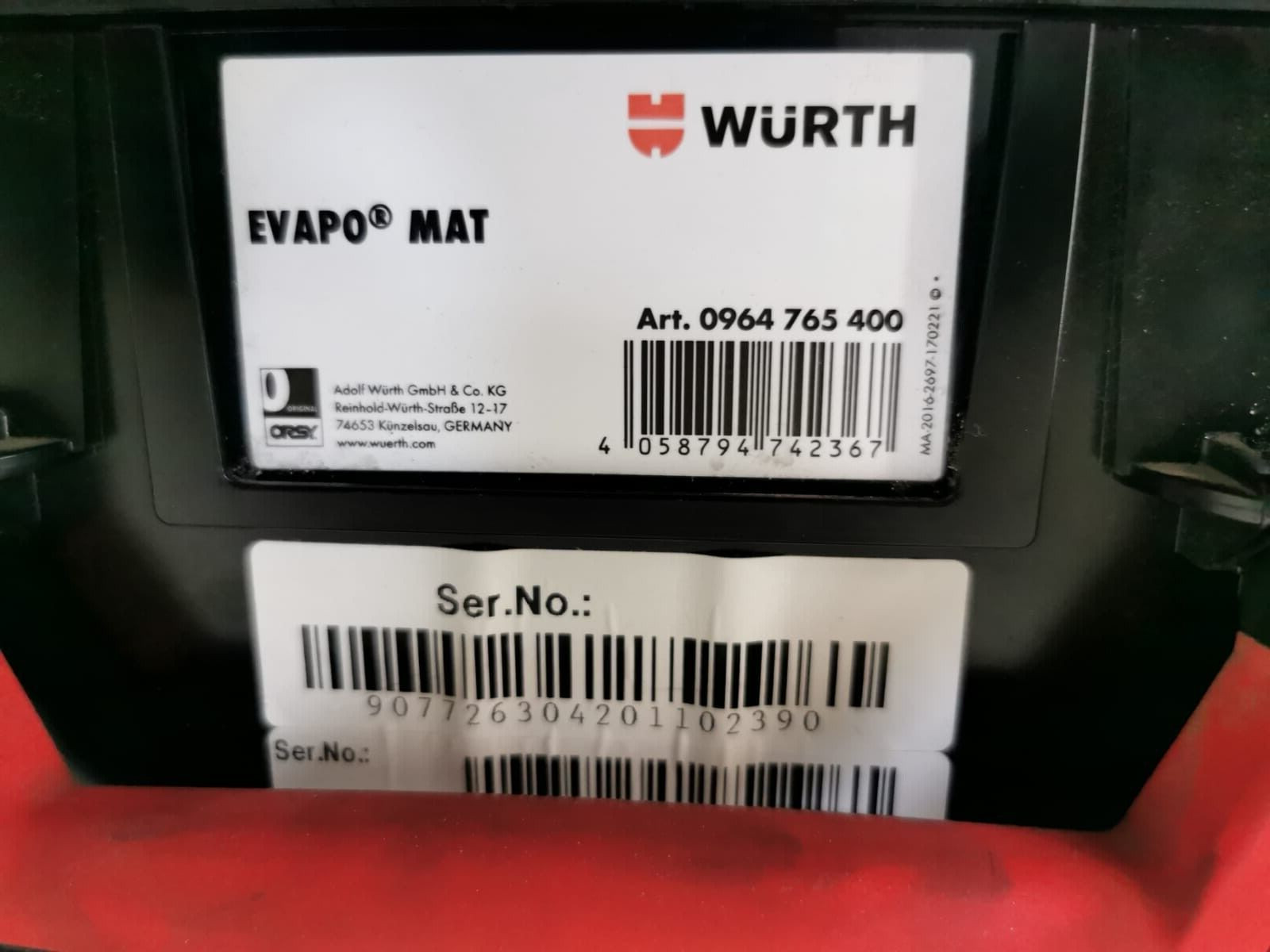 Würth 0964765400 Würth EVAPO MAT Art. 0964765400 Air Conditioner Cleaner- Incomplete Accessories 4