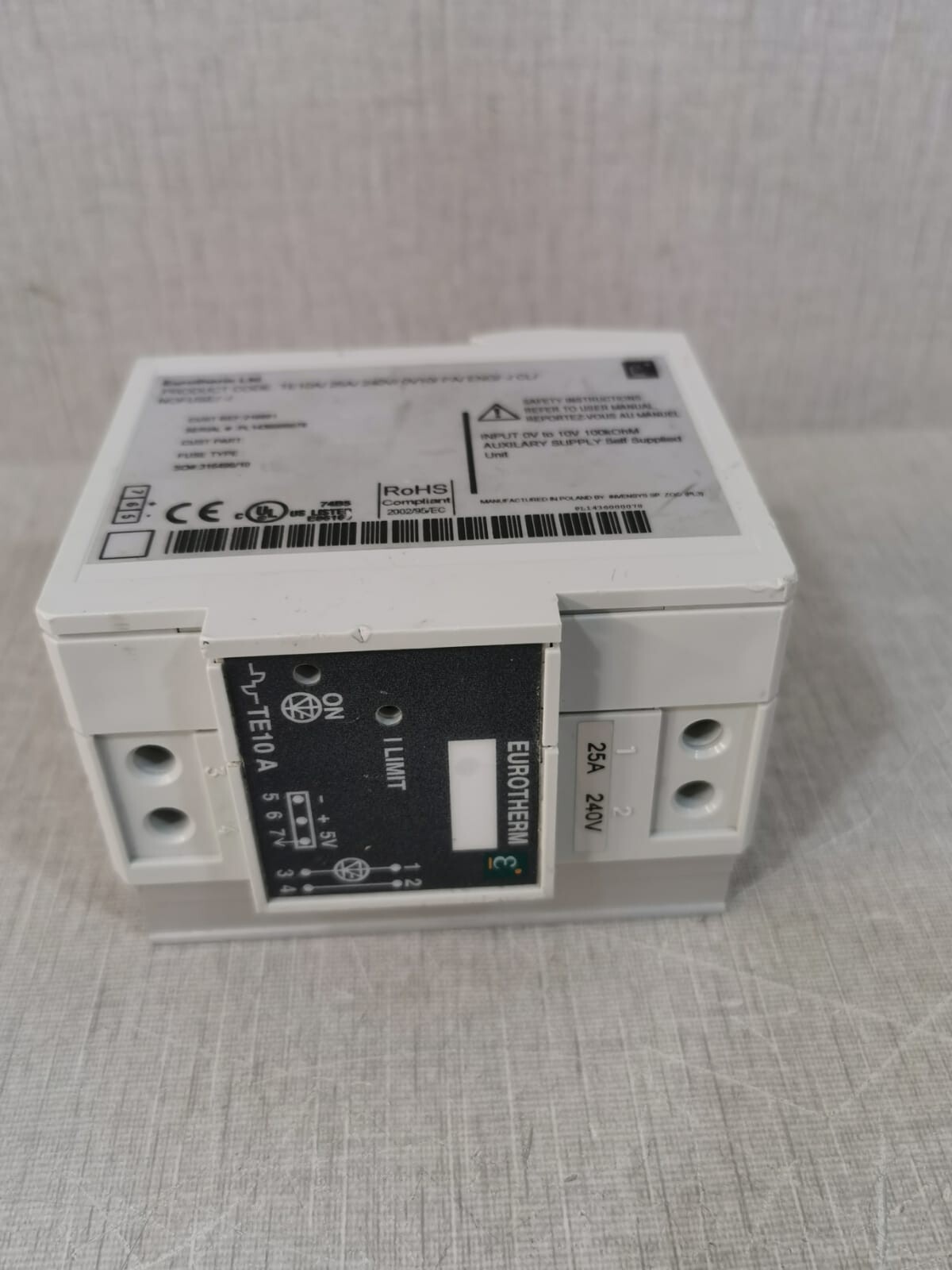 Eurotherm TE10A Eurotherm TE10A 25A 24V Compact Power Controller 6