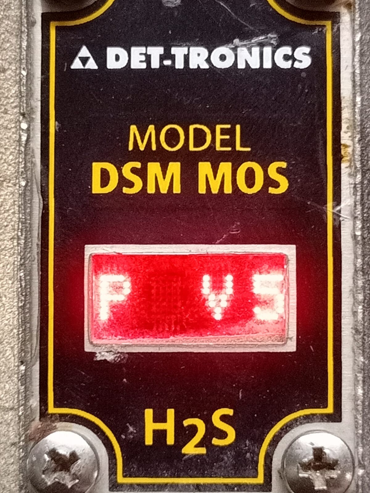 DET-TRONICS DSM MOS DET-TRONICS DSM MOS H2S DETECTOR 2