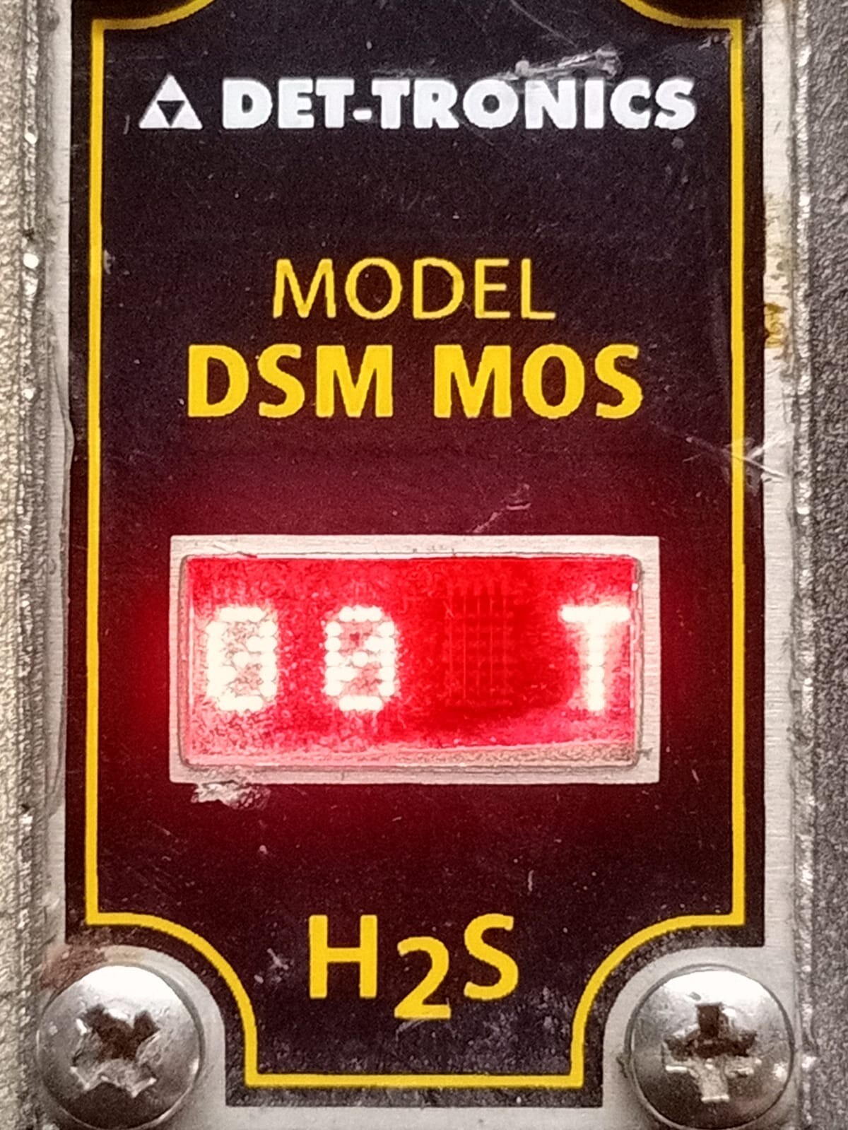 DET-TRONICS DSM MOS DET-TRONICS DSM MOS H2S DETECTOR 6