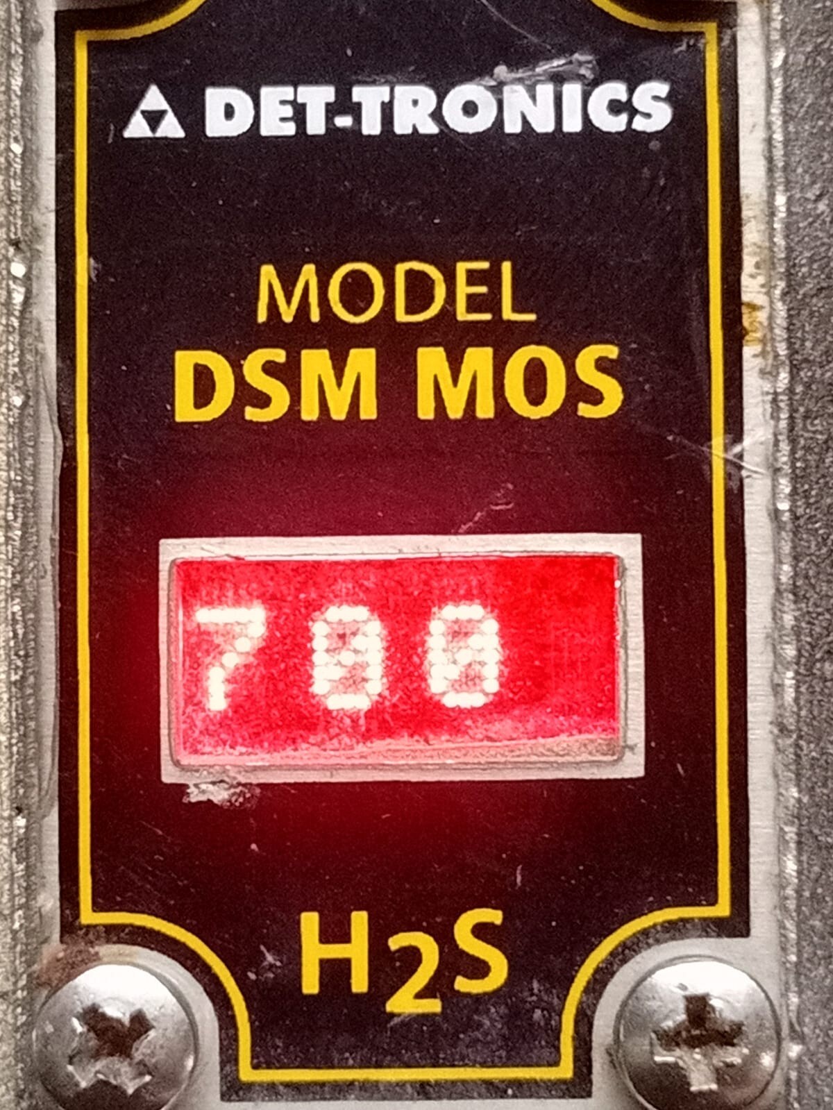 DET-TRONICS DSM MOS DET-TRONICS DSM MOS H2S DETECTOR 7