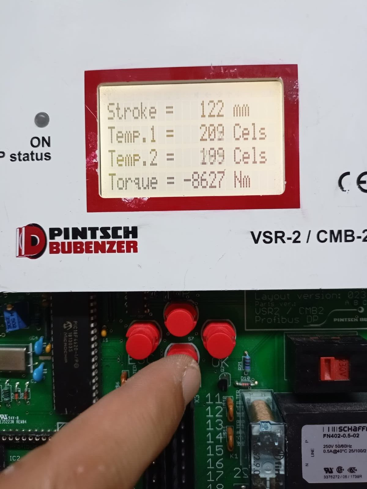 Pintsch Bubenzer VSR2-SB/CMB2 Pintsch Bubenzer VSR2-SB/CMB2 Measurement Monitoring System Ver 023 Panel Board 4