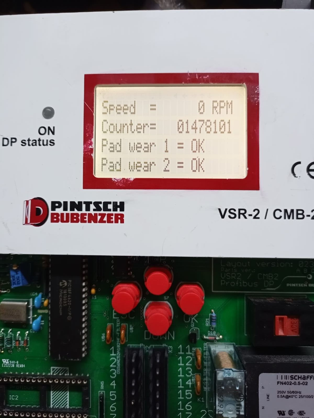 Pintsch Bubenzer VSR2-SB/CMB2 Pintsch Bubenzer VSR2-SB/CMB2 Measurement Monitoring System Ver 023 Panel Board 6