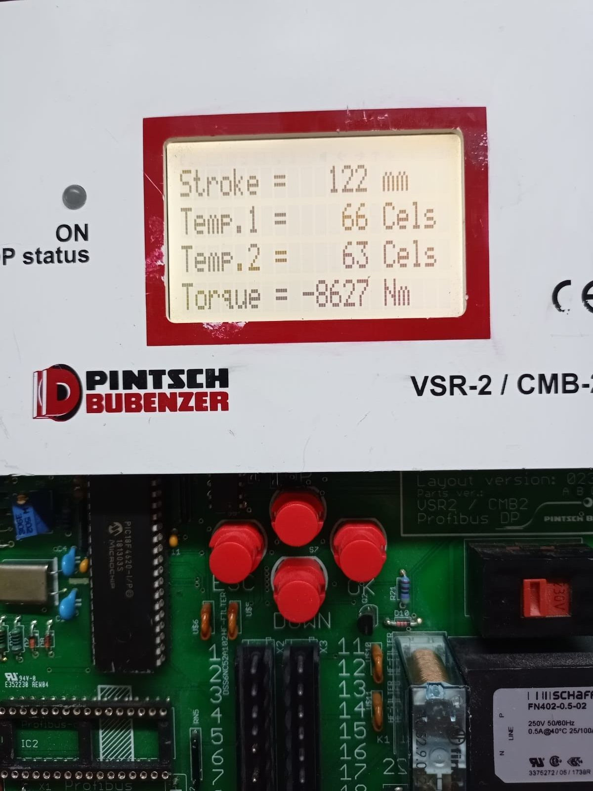 Pintsch Bubenzer VSR2-SB/CMB2 Pintsch Bubenzer VSR2-SB/CMB2 Measurement Monitoring System Ver 023 Panel Board 7