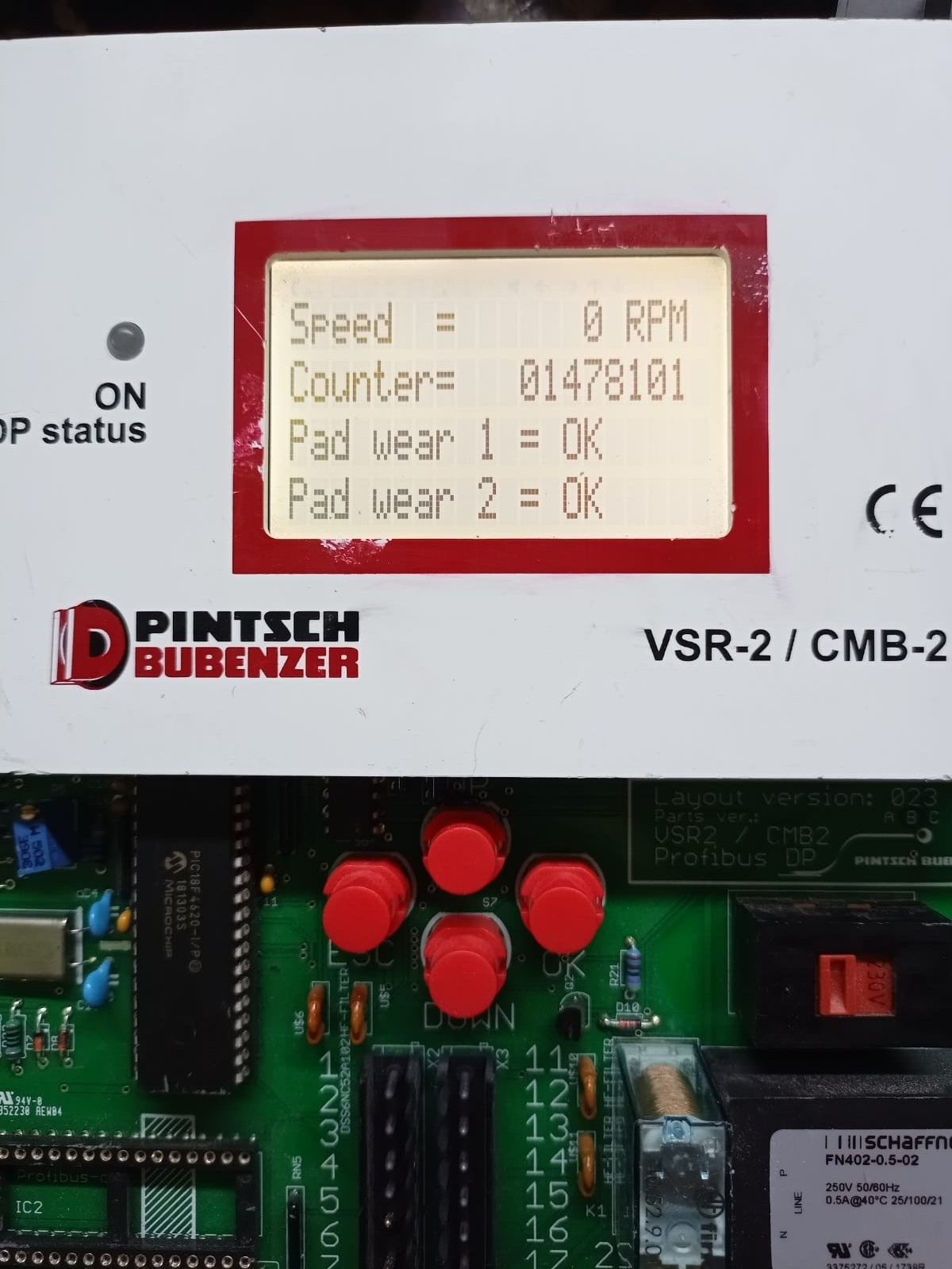 Pintsch Bubenzer VSR2-SB/CMB2 Pintsch Bubenzer VSR2-SB/CMB2 Measurement Monitoring System Ver 023 Panel Board 8