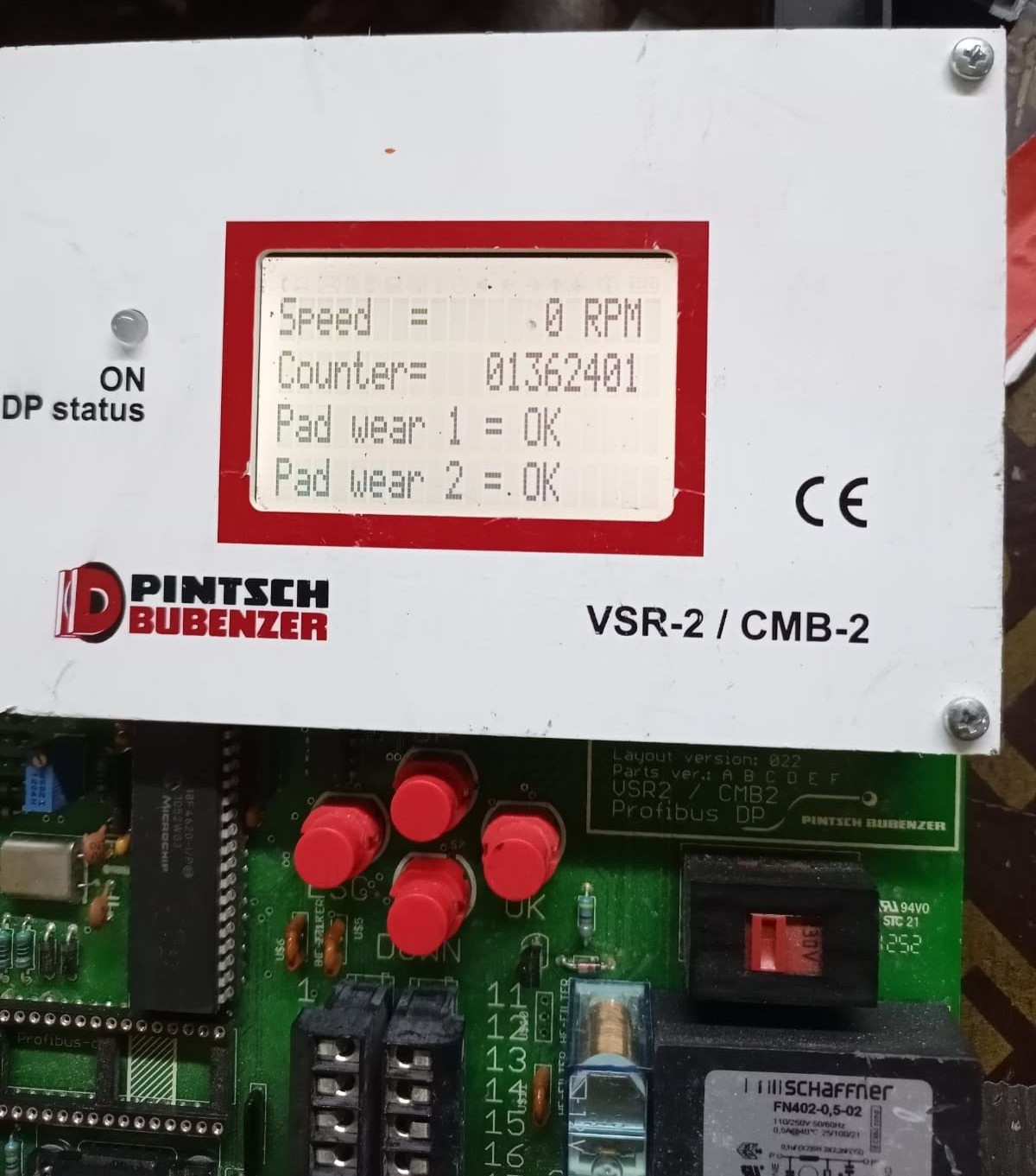 Pintsch Bubenzer VSR2-SB/CMB2 Pintsch Bubenzer VSR2-SB/CMB2 Measurement Monitoring System Ver 022 Panel Board 4