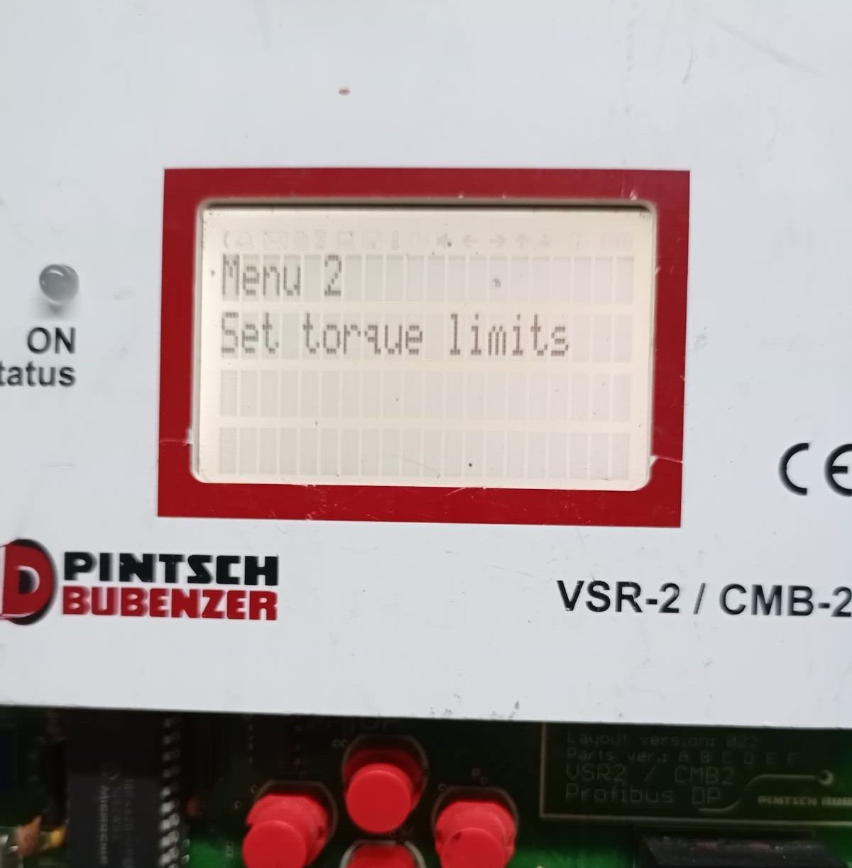 Pintsch Bubenzer VSR2-SB/CMB2 Pintsch Bubenzer VSR2-SB/CMB2 Measurement Monitoring System Ver 022 Panel Board 5