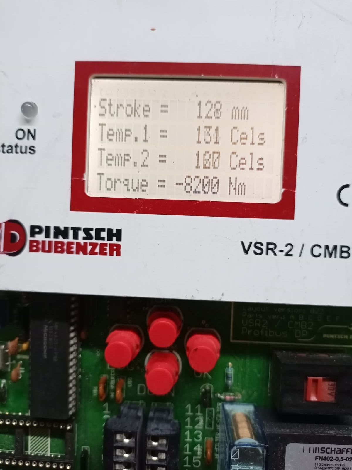 Pintsch Bubenzer VSR2-SB/CMB2 Pintsch Bubenzer VSR2-SB/CMB2 Measurement Monitoring System Ver 022 Panel Board 6
