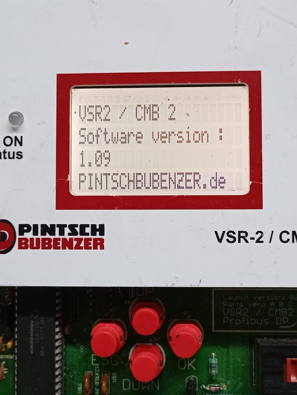 Pintsch Bubenzer VSR2-SB/CMB2 Measurement Monitoring System Ver 022 Panel Board