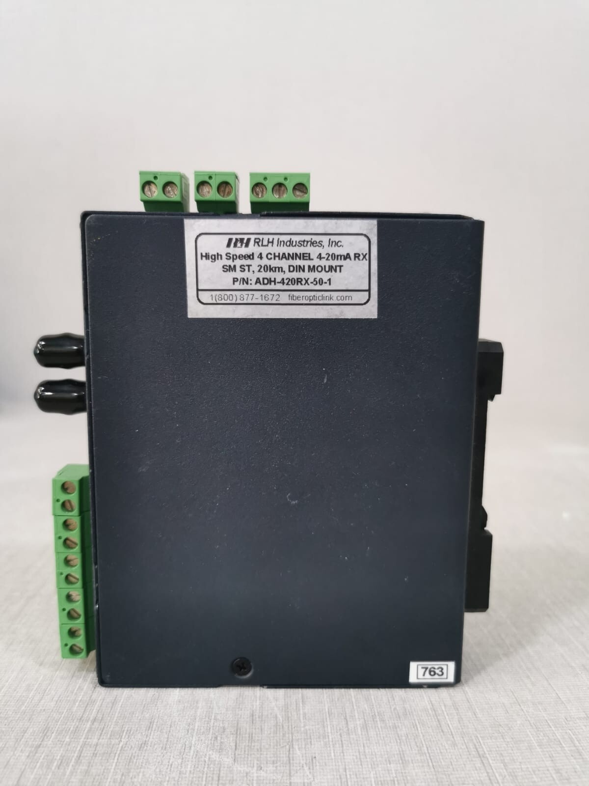 RLH Industries ADH-420RX-50-1 RLH Industries RX High Speed 4 channel 4-20ma ADH-420RX-50-1 Analog Fiber Link 4