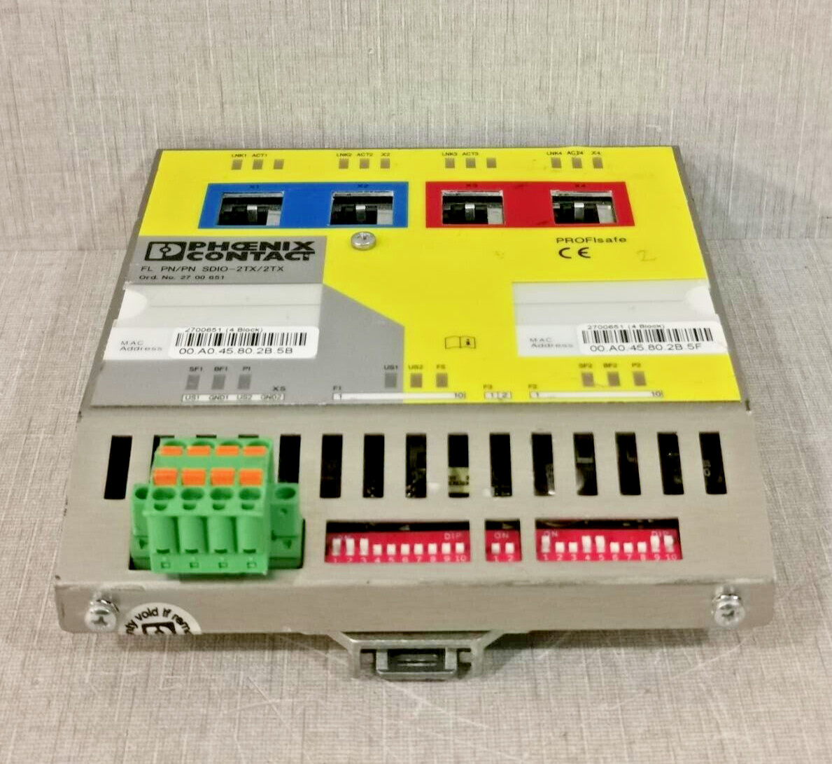 Phoenix Contact FL PN/PN SDIO-2TX/2TX Phoenix Contact ProfiSafe FL PN/PN SDIO-2TX/2TX 2700651 Security Gateway 4