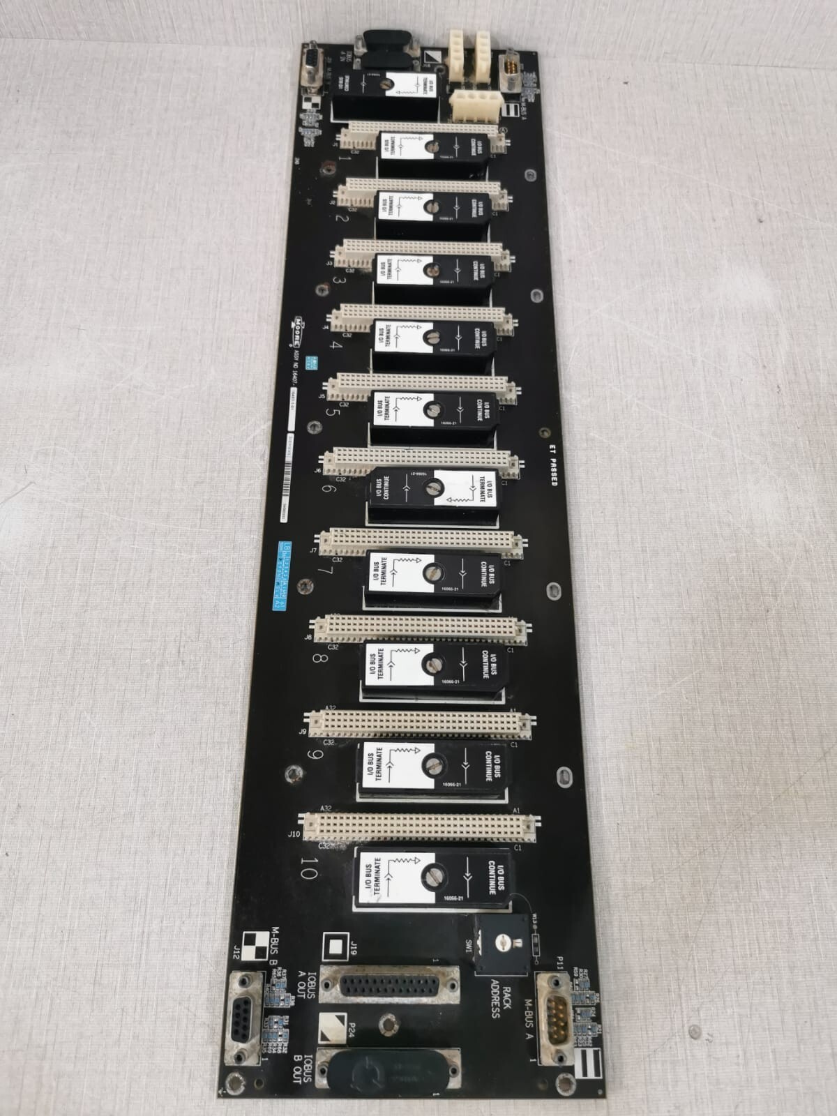 Siemens 16407-1-01 Moore / Siemens 16407-1-01 I/O Bus Continue/Terminate Rack 7
