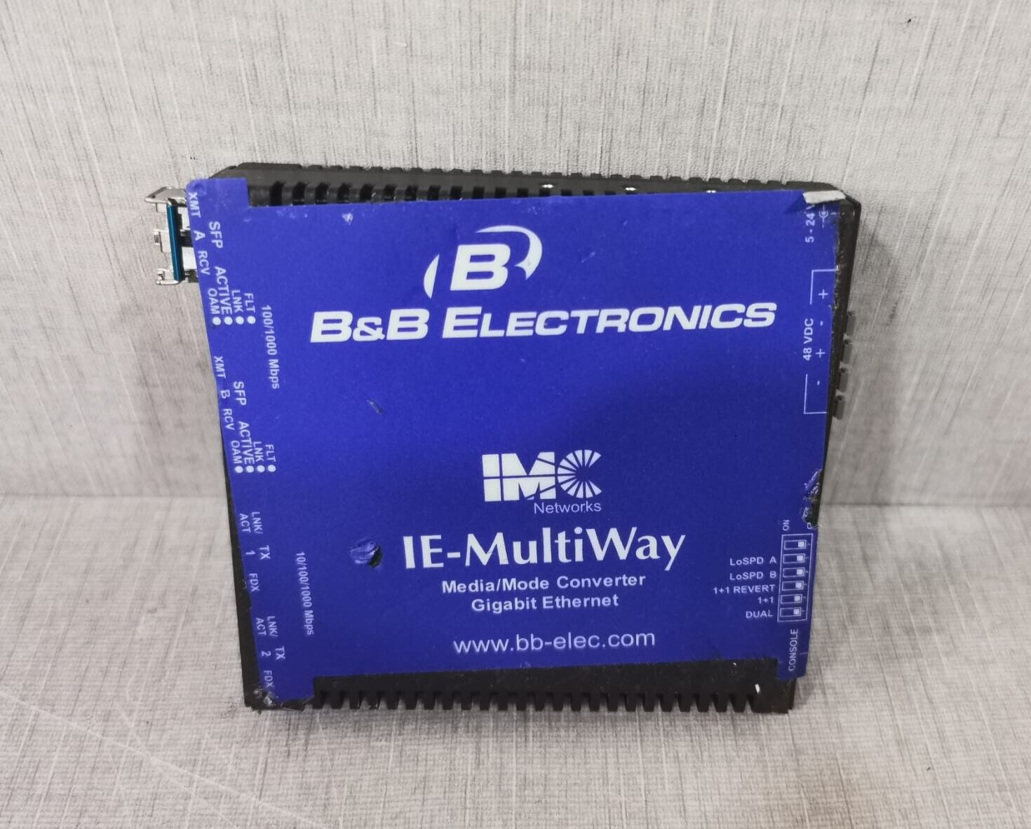 B&B ELECTRONICS IE-MultiWay Media/Mode Converter Gigabit Ethernet