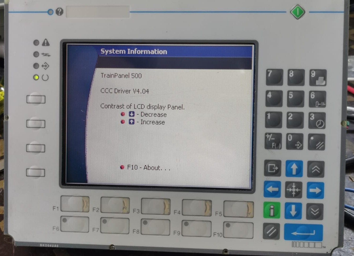 UniOP BKDC-16-0045 UniOP BKDC16-0045 H/WV033A S/WV FW37 4.41 CONTROL PANEL 4