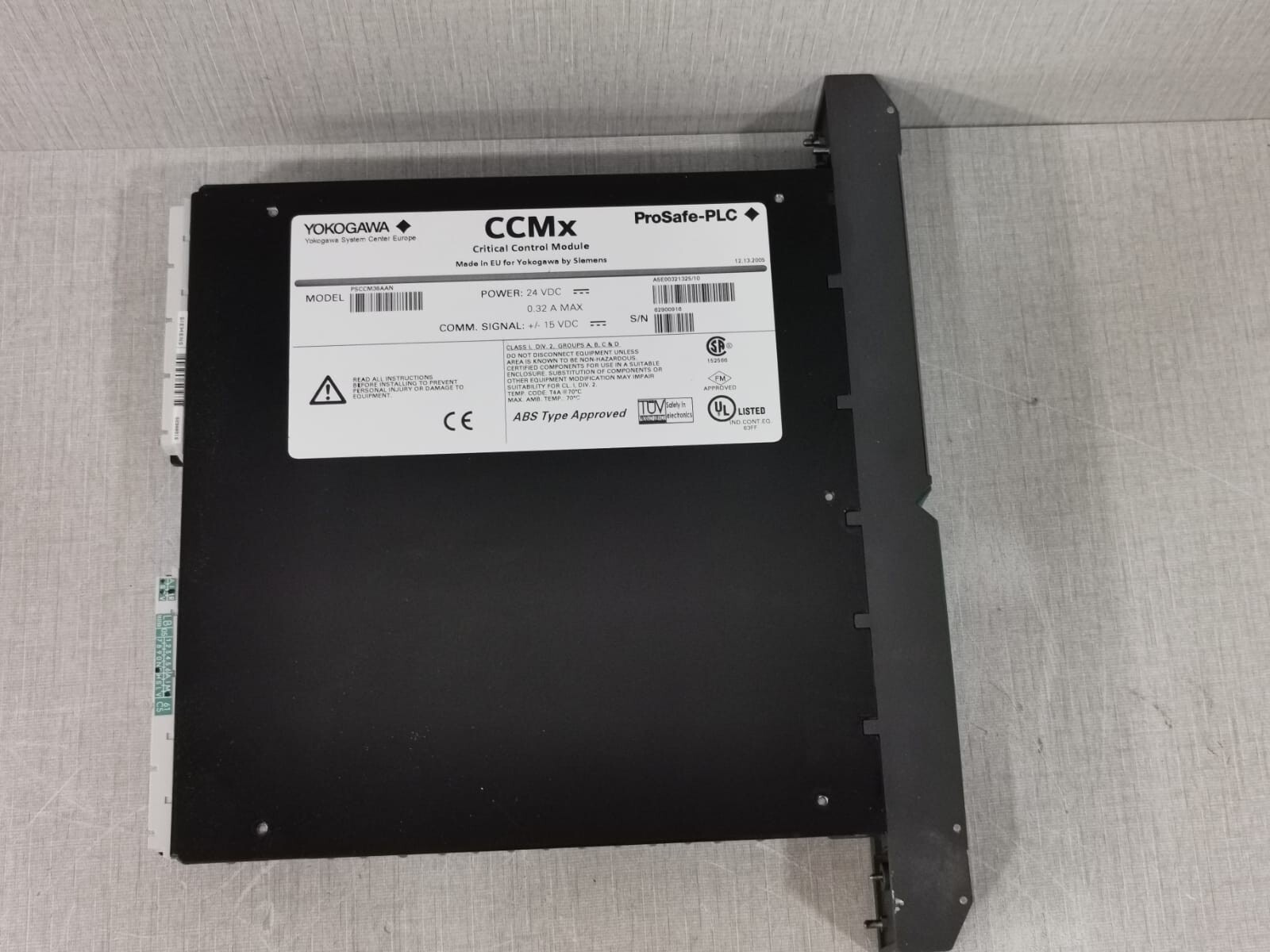 Yokogawa PSCCM36AAN Yokogawa PSCCM36AAN A5E00321325/10 Critical Control Module CCMx 6m Prosafe-PLC 7