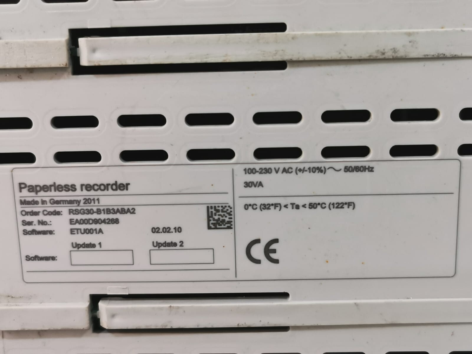 WELDOTHERM RSG30-B1B3ABA2 WELDOTHERM RSG30-B1B3ABA2 Paperless Multi Channel Recorder 10