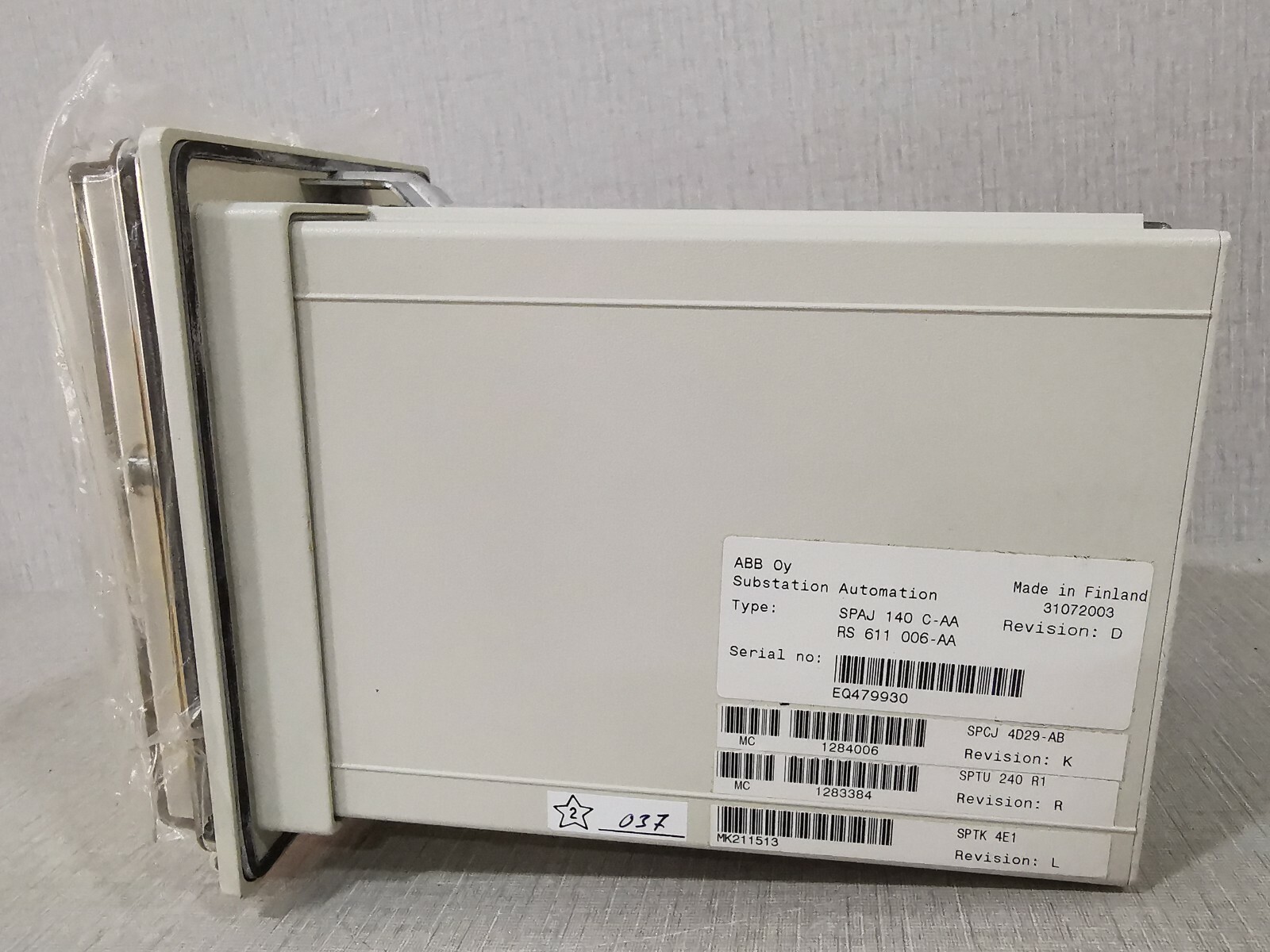 ABB SPCJ 4D29 ABB SPAJ 140 C OVERCURRENT & EARTH-FAULT RELAY SPCJ 4D2 7