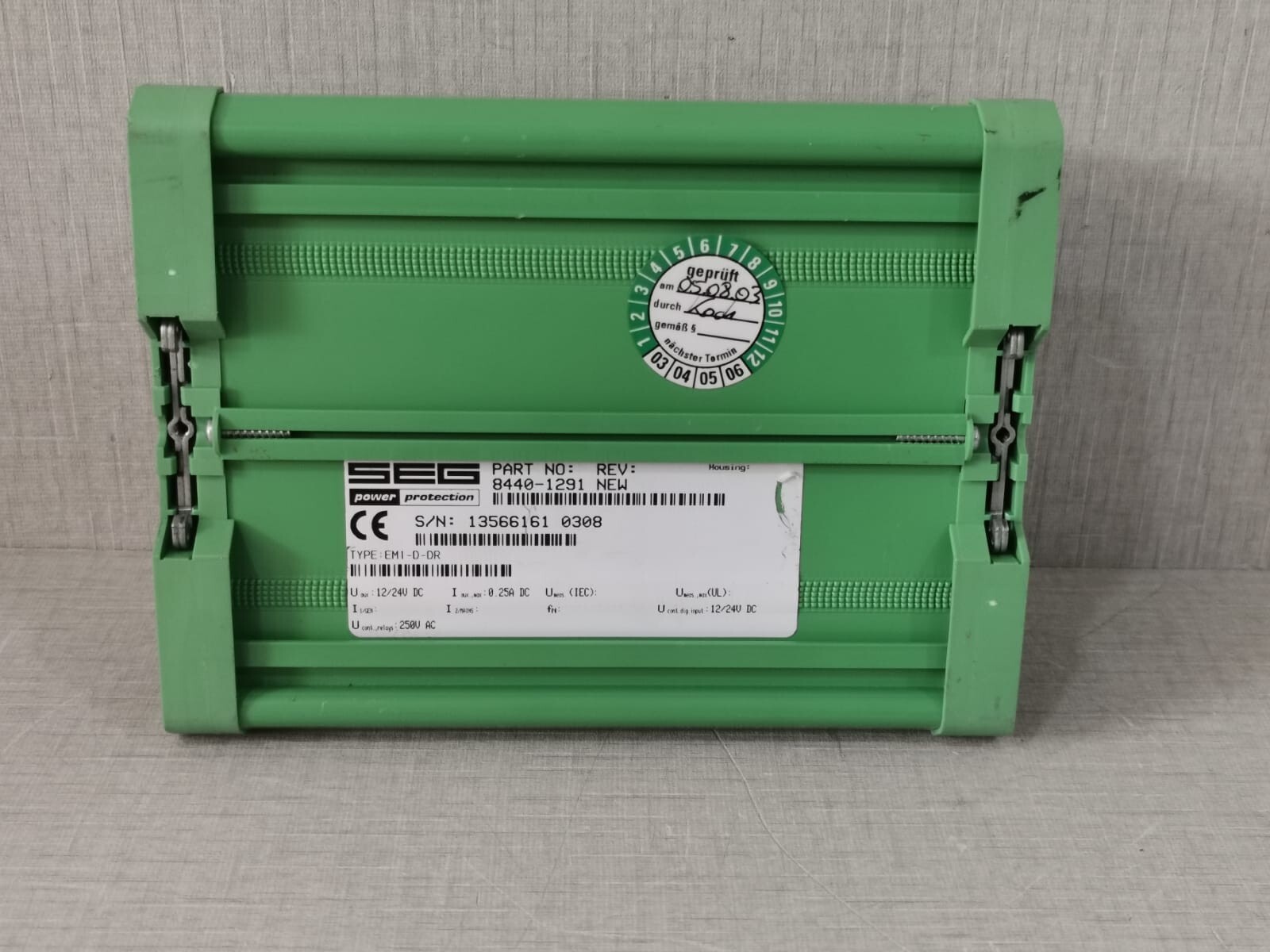 SEG Power Connection 8440-1291 SEG EM1-D-DR 8440-1291 REV. Switching Module 12/24VDC 5