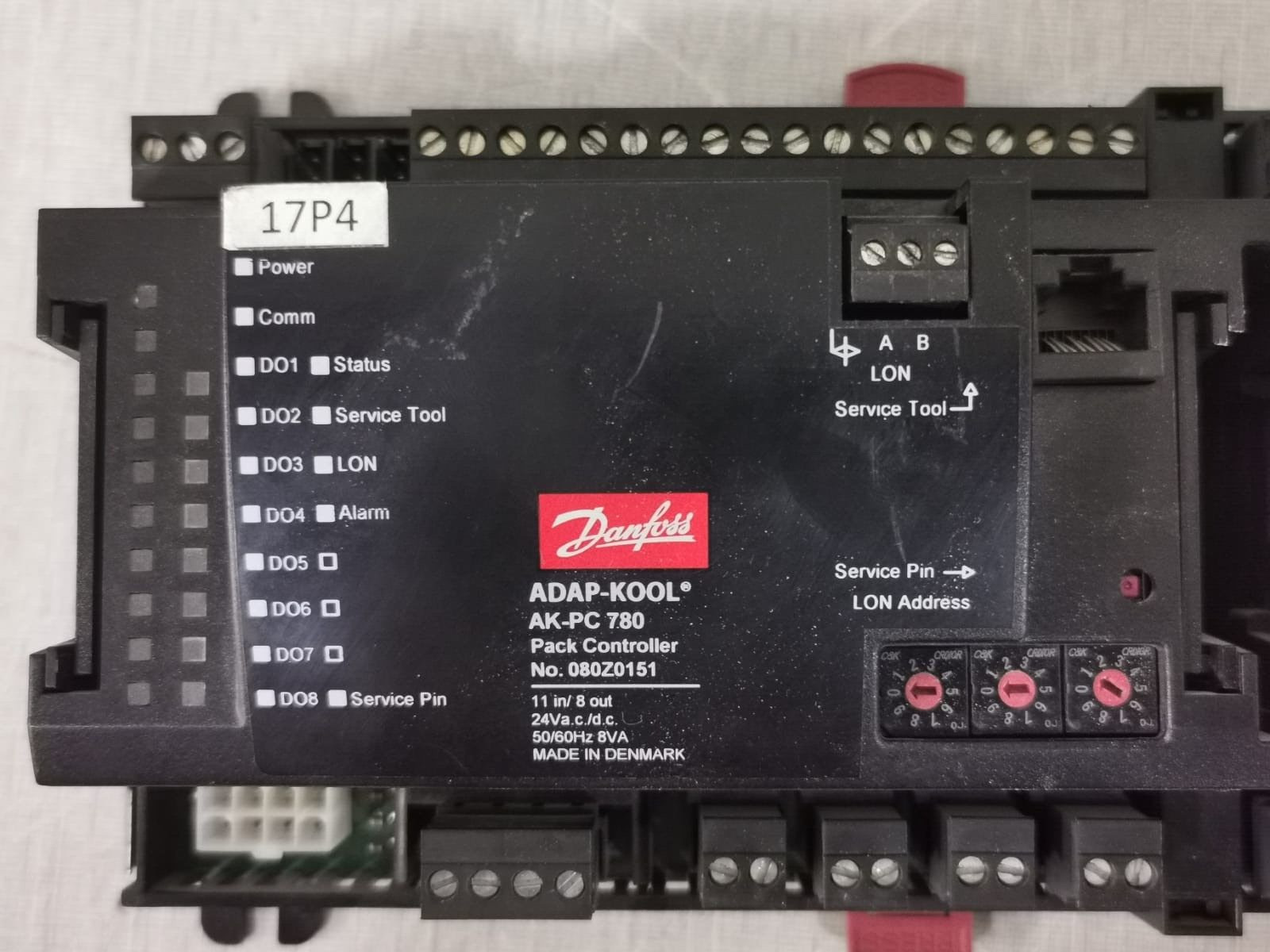 Danfoss AK-PC 780 /  080Z0151 Danfoss ADAP-KOOL AK-PC 780 Pack Controller 080Z0151 24VDC 2