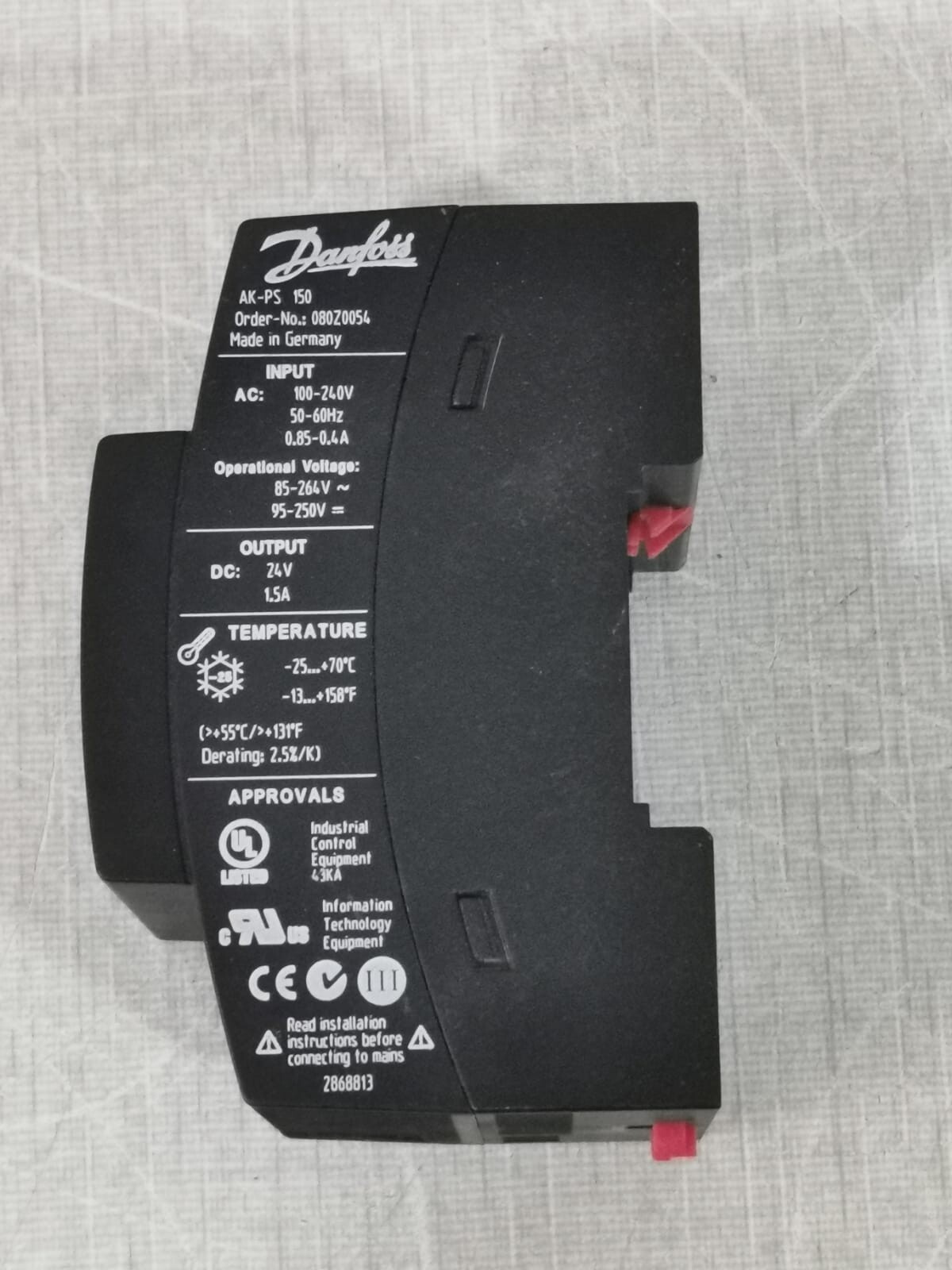 Danfoss AK-PS 150 Danfoss AK-PS 150 Power Supply 080Z0054 100-240VAC 2