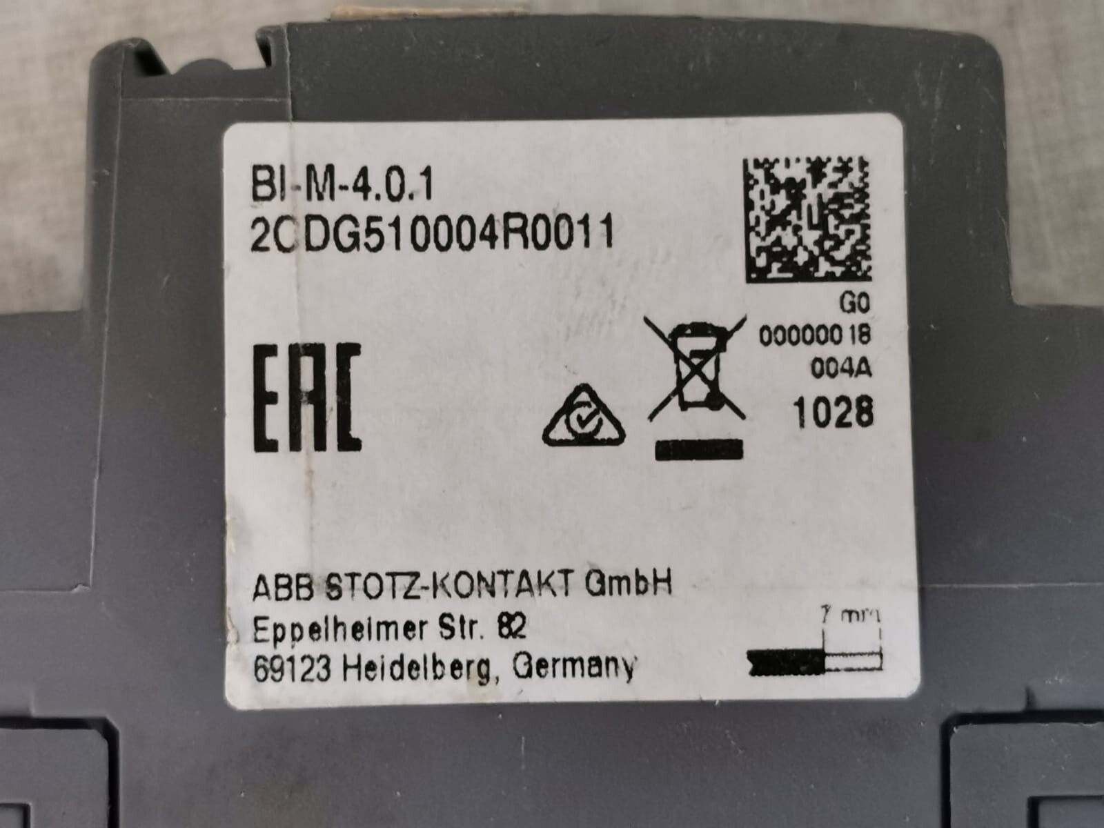 ABB BI-M-4.0.1 ABB BI-M-4.0.1 Bnary Input 4-g 2CDG510004R0011 2